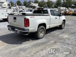 (Frederick, MD) 2018 Chevrolet Colorado 4x4 Extended-Cab Pickup Truck Runs, Bad Transmission intermi