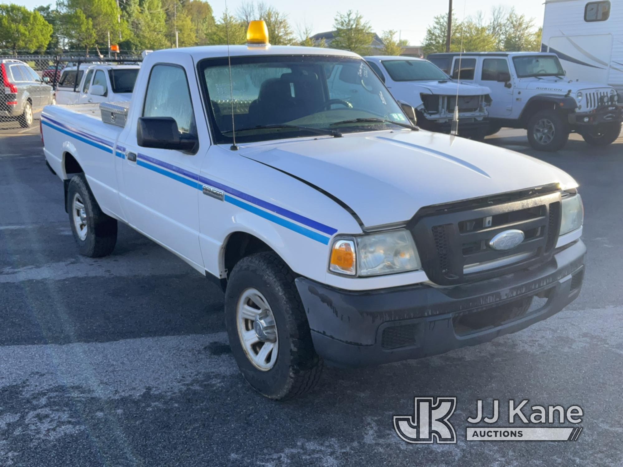 (Chester Springs, PA) 2007 Ford Ranger 4x4 Pickup Truck Runs & Moves, Body & Rust Damage) (Inspectio