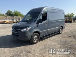 (Plymouth Meeting, PA) 2019 Mercedes-Benz 3500 Sprinter Cargo Van Runs & Moves, Body & Rust Damage,