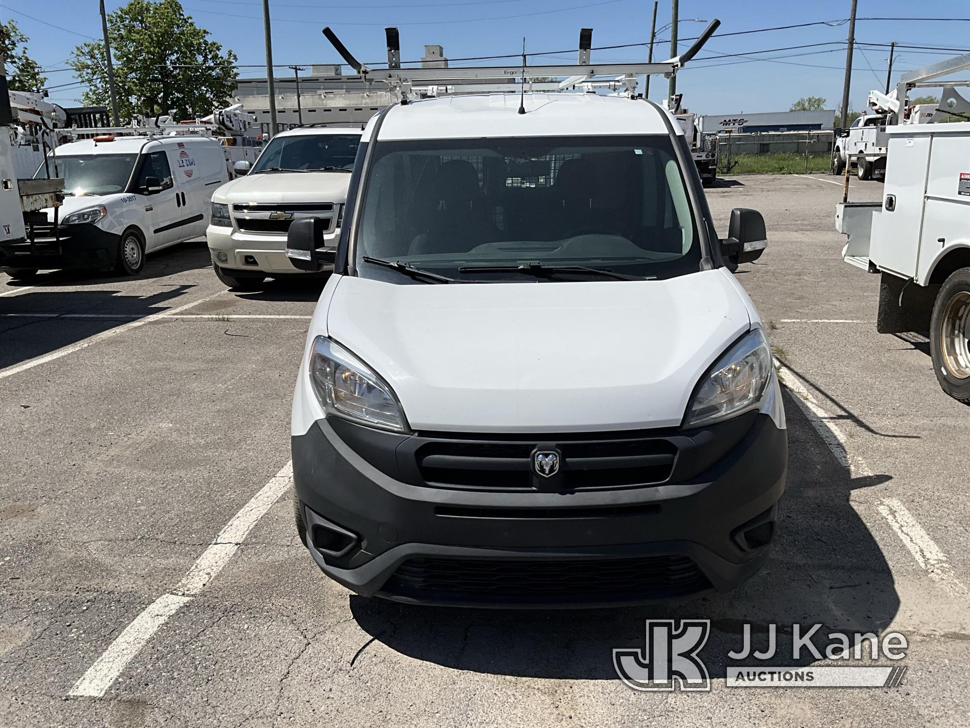 (Detroit, MI) 2015 RAM ProMaster City Van Body/Service Truck Runs & Moves) (Jump To Start. Unit Need