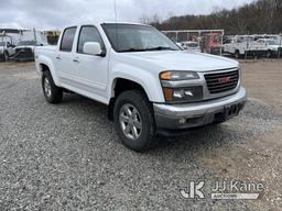 (Smock, PA) 2012 GMC Canyon 4x4 Crew-Cab Pickup Truck Title Delay) (Runs & Moves, Jump To Start, Rus