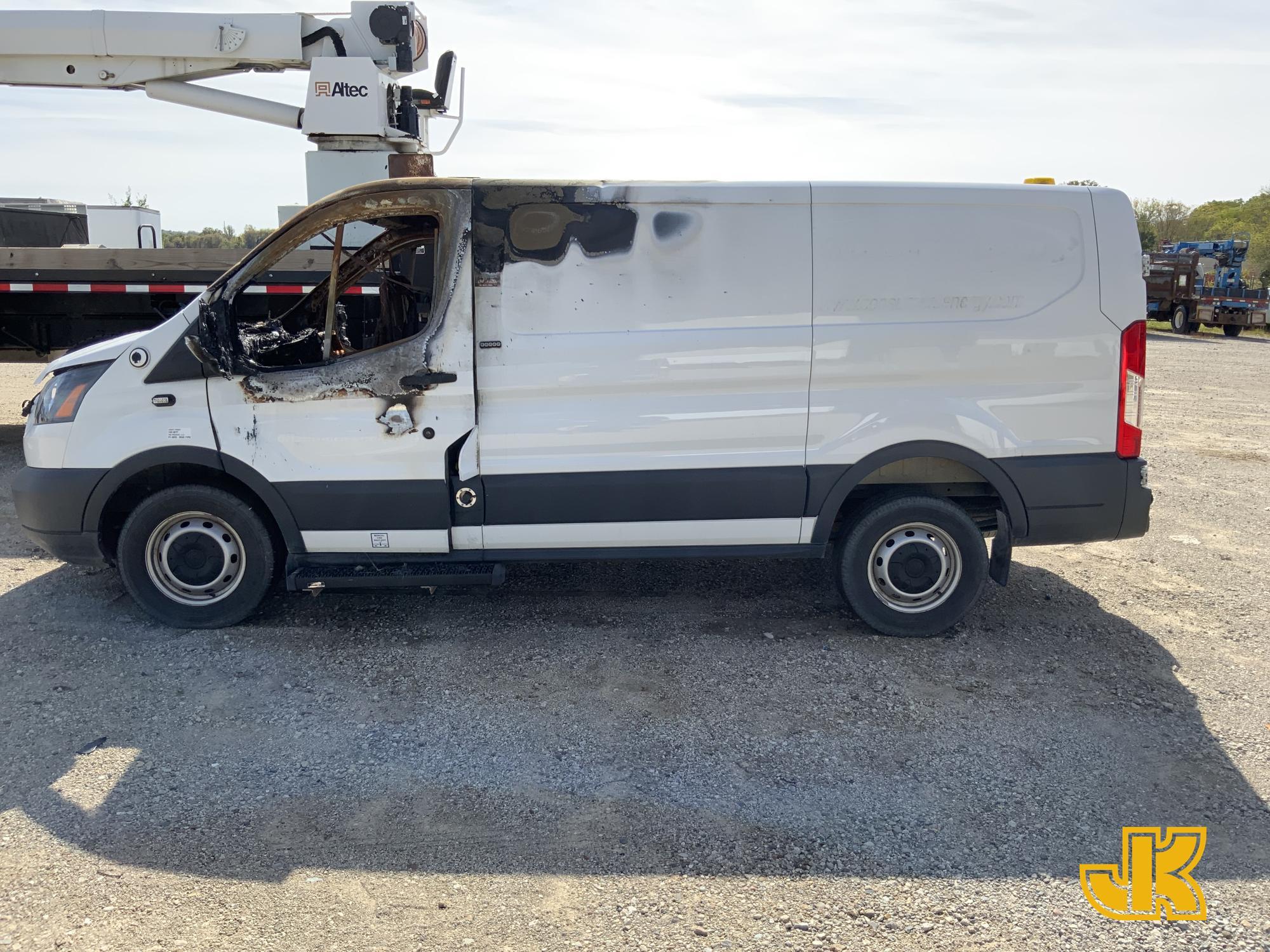 (Charlotte, MI) 2015 Ford Transit-250 Cargo Van Fire Damage, Not Running, Condition Unknown, BUYER L