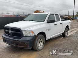 (Charlotte, MI) 2015 DODGE RAM 1500 4x4 Quad-Cab Pickup Truck Runs, Moves, Engine Tick, Jump to Star