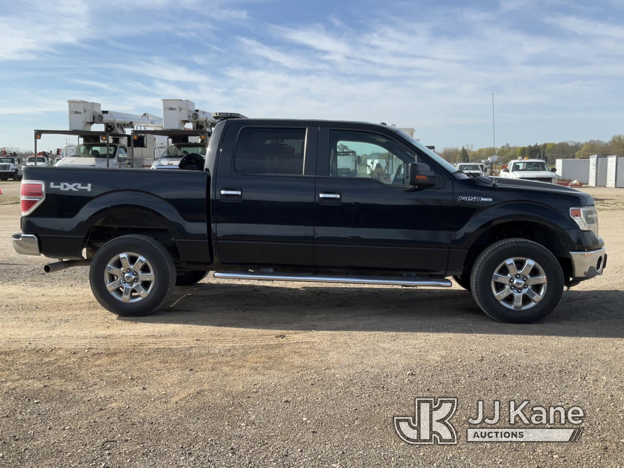 (Charlotte, MI) 2014 Ford F150 4x4 Crew-Cab Pickup Truck Runs, Moves, Rust, Body Damage, Engine Ligh