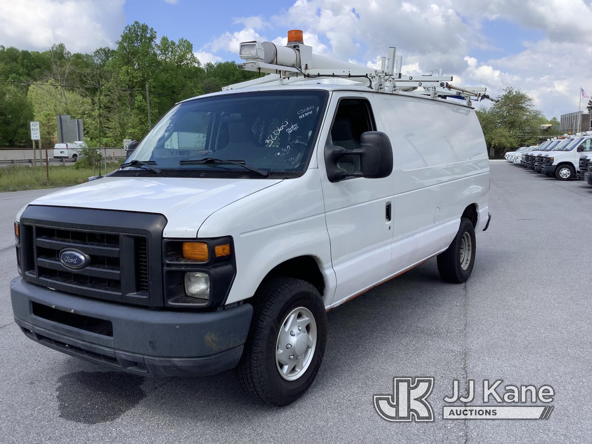 (Chester Springs, PA) 2012 Ford E350 Cargo Van Runs & Moves, Engine Light On, Rust & Body Damage) (I