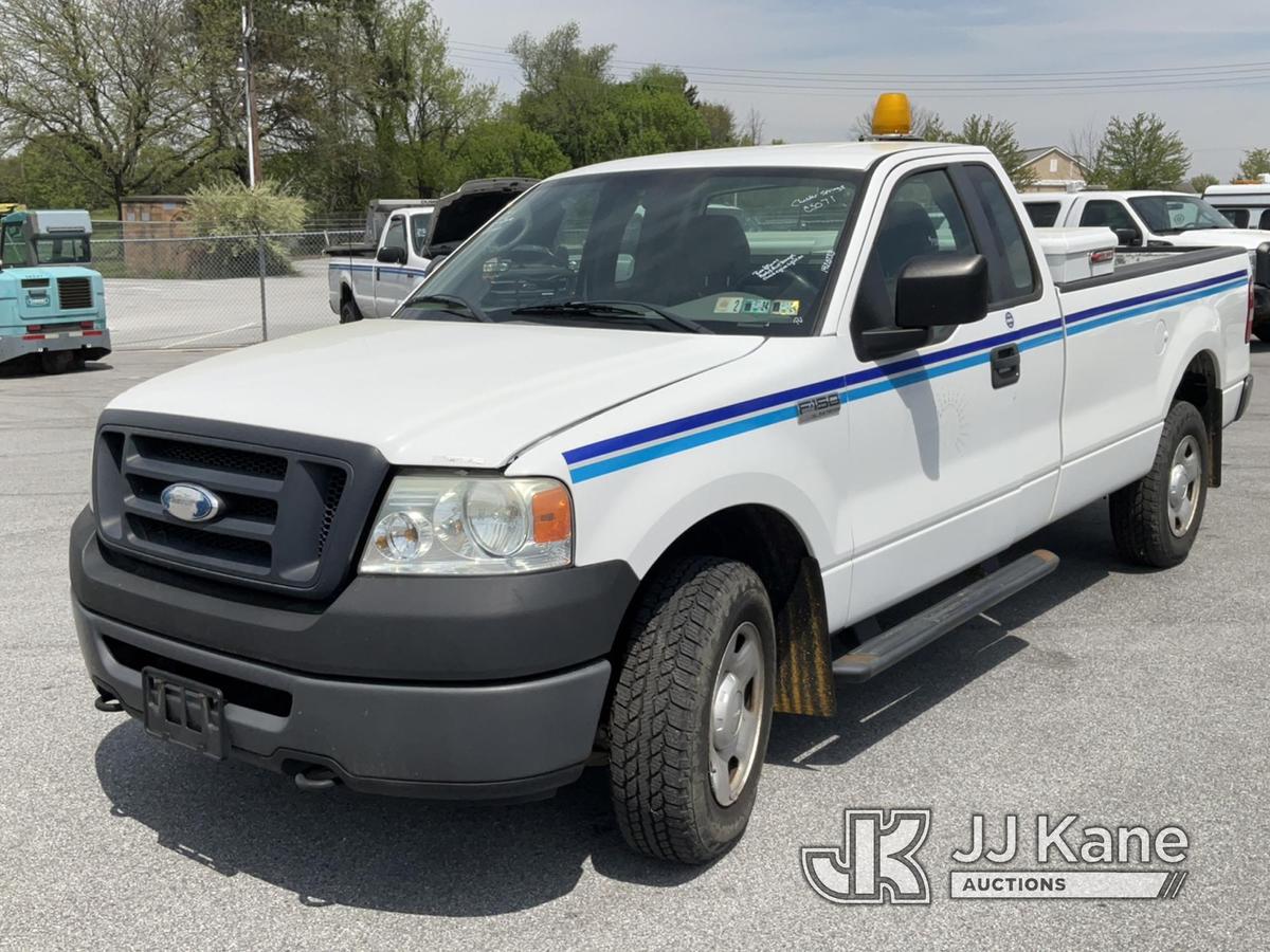 (Chester Springs, PA) 2008 Ford F150 4x4 Pickup Truck Runs & Moves, Body & Rust Damage, Check Engine