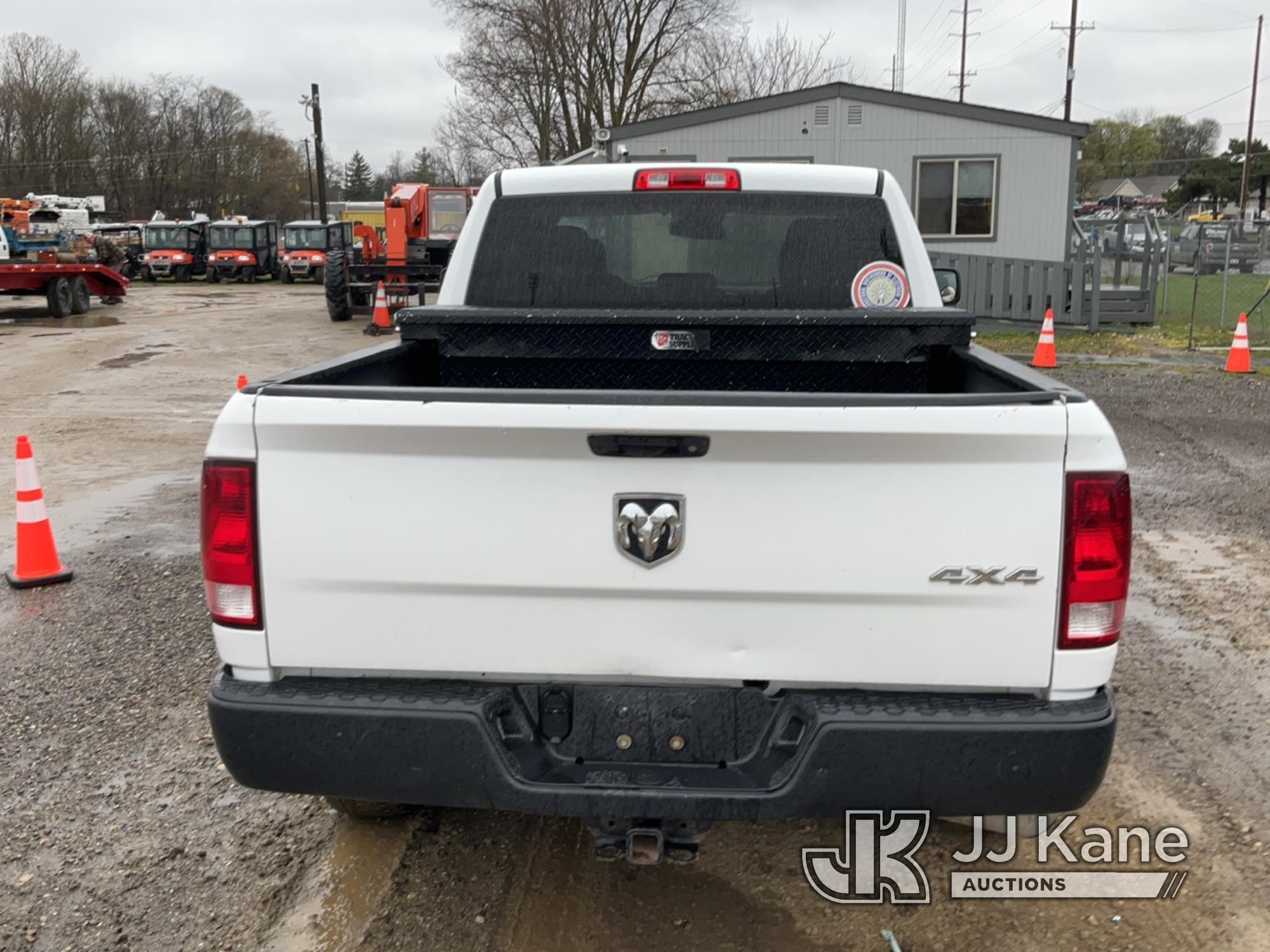 (Charlotte, MI) 2015 DODGE RAM 1500 4x4 Quad-Cab Pickup Truck Runs, Moves, Engine Tick, Jump to Star