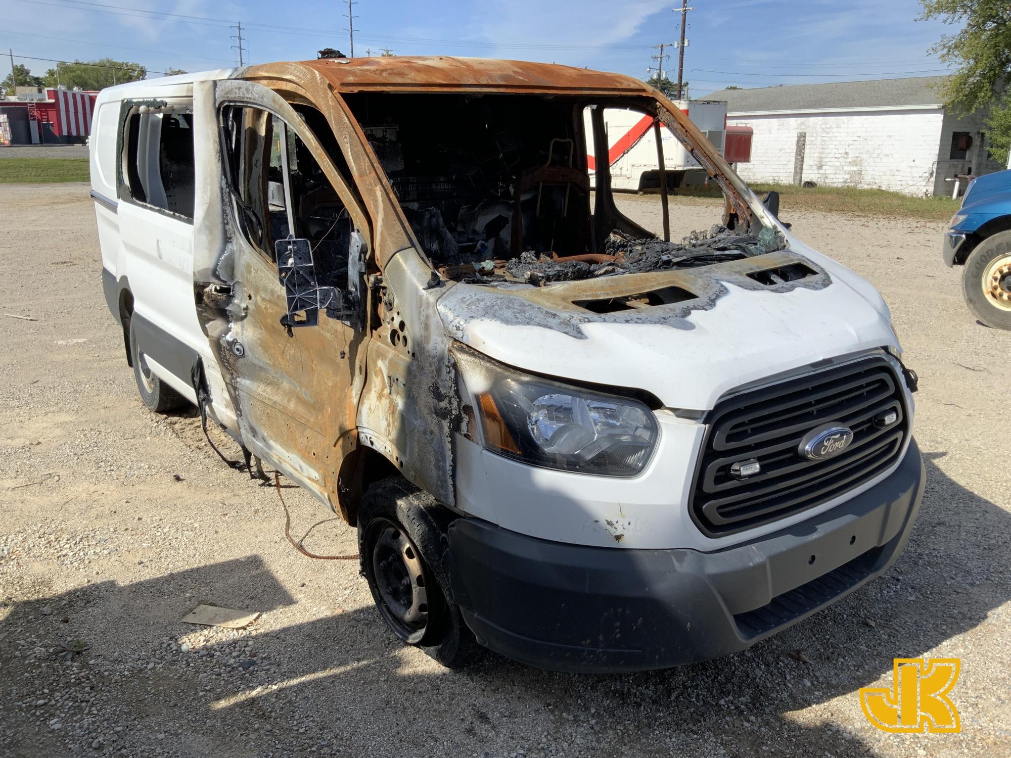 (Charlotte, MI) 2015 Ford Transit-250 Cargo Van Fire Damage, Not Running, Condition Unknown, BUYER L