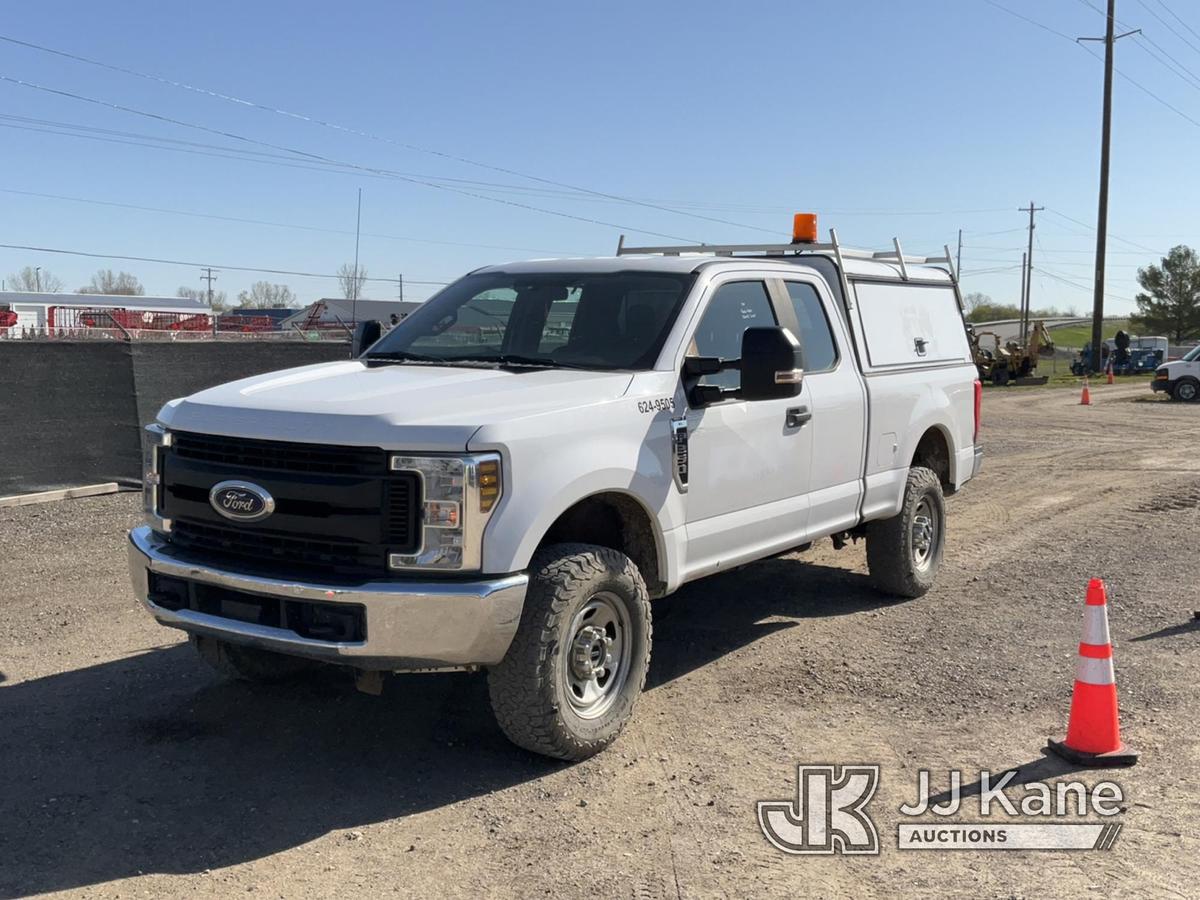 (Charlotte, MI) 2019 Ford F250 4x4 Extended-Cab Pickup Truck Runs, Moves, Check Engine Light