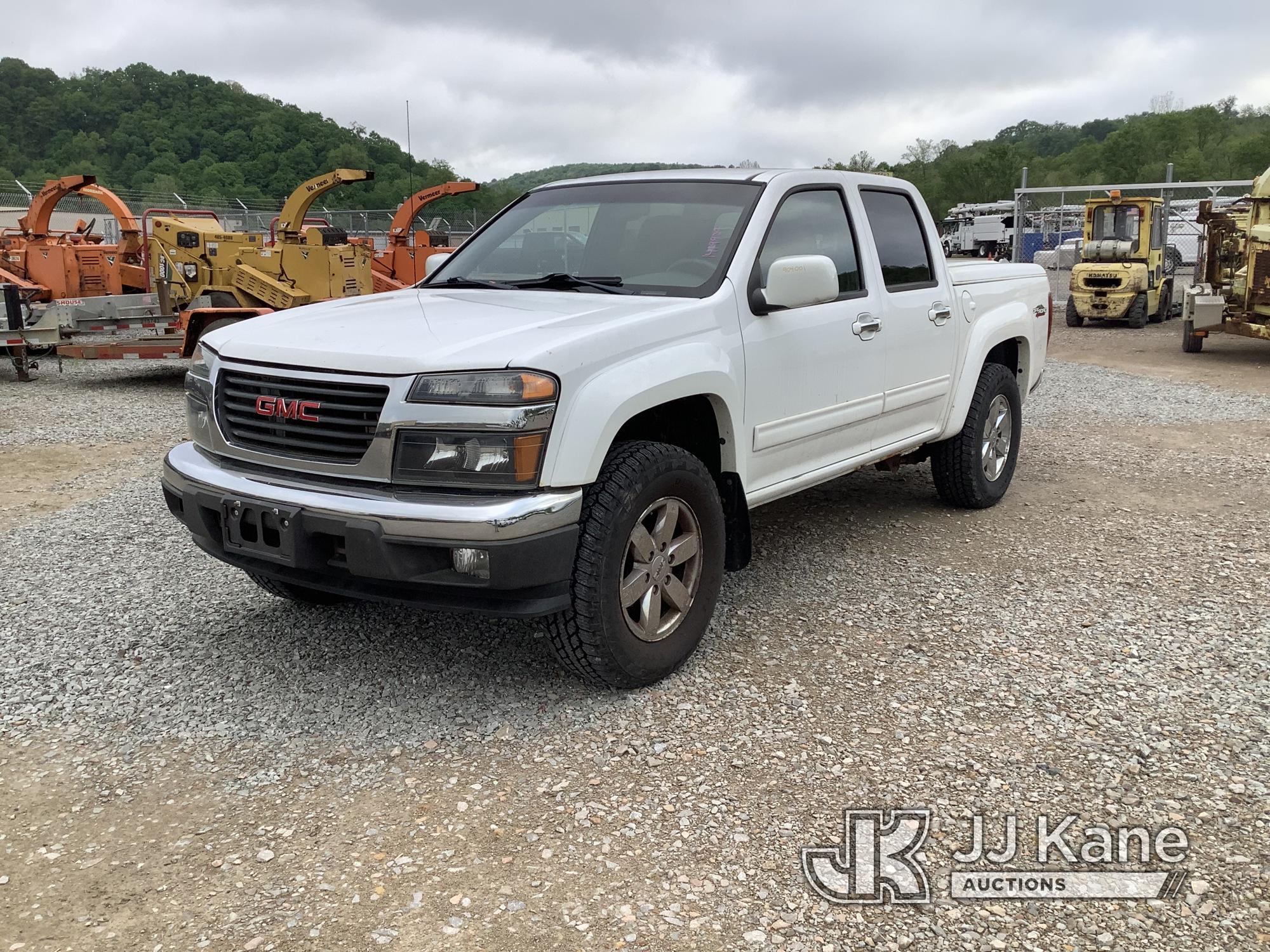 (Smock, PA) 2012 GMC Canyon 4x4 Crew-Cab Pickup Truck Title Delay) (Runs & Moves, Jump To Start, Chi