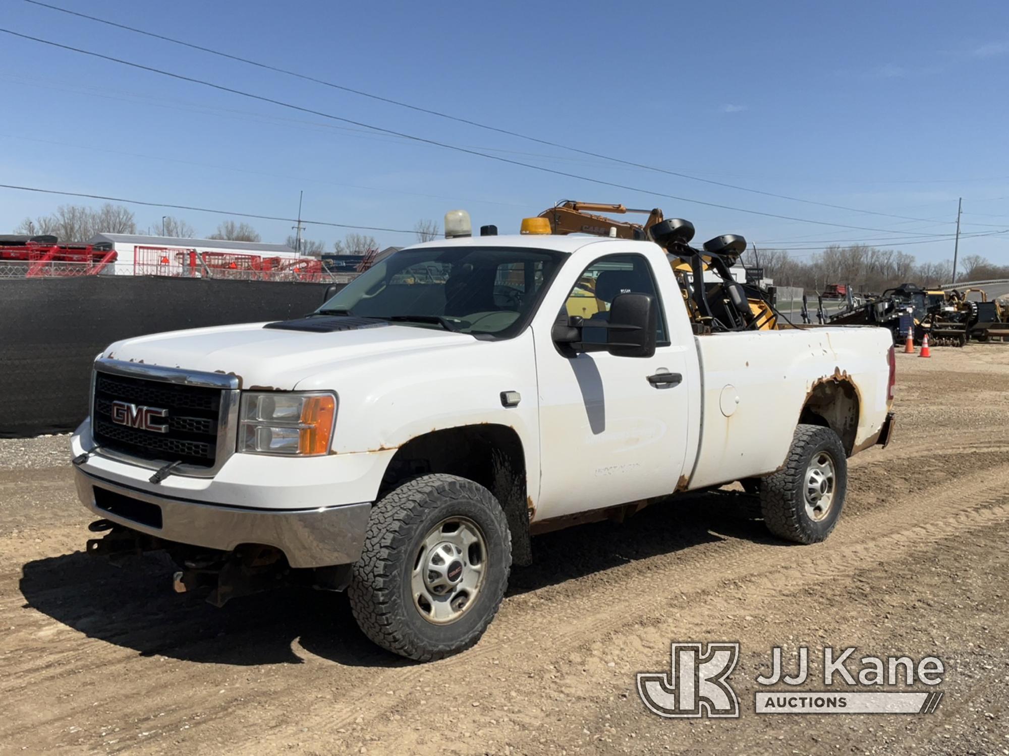 (Charlotte, MI) 2012 GMC Sierra 2500 4x4 Pickup Truck Runs & Moves) (Rust Damage, Body Damage