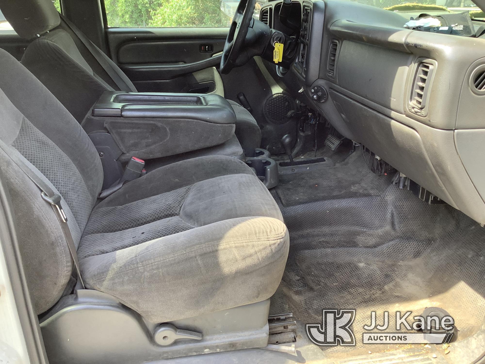 (Frederick, MD) 2007 Chevrolet Silverado 2500HD 4x4 Crew-Cab Pickup Truck Runs Rough & Moves, Engine