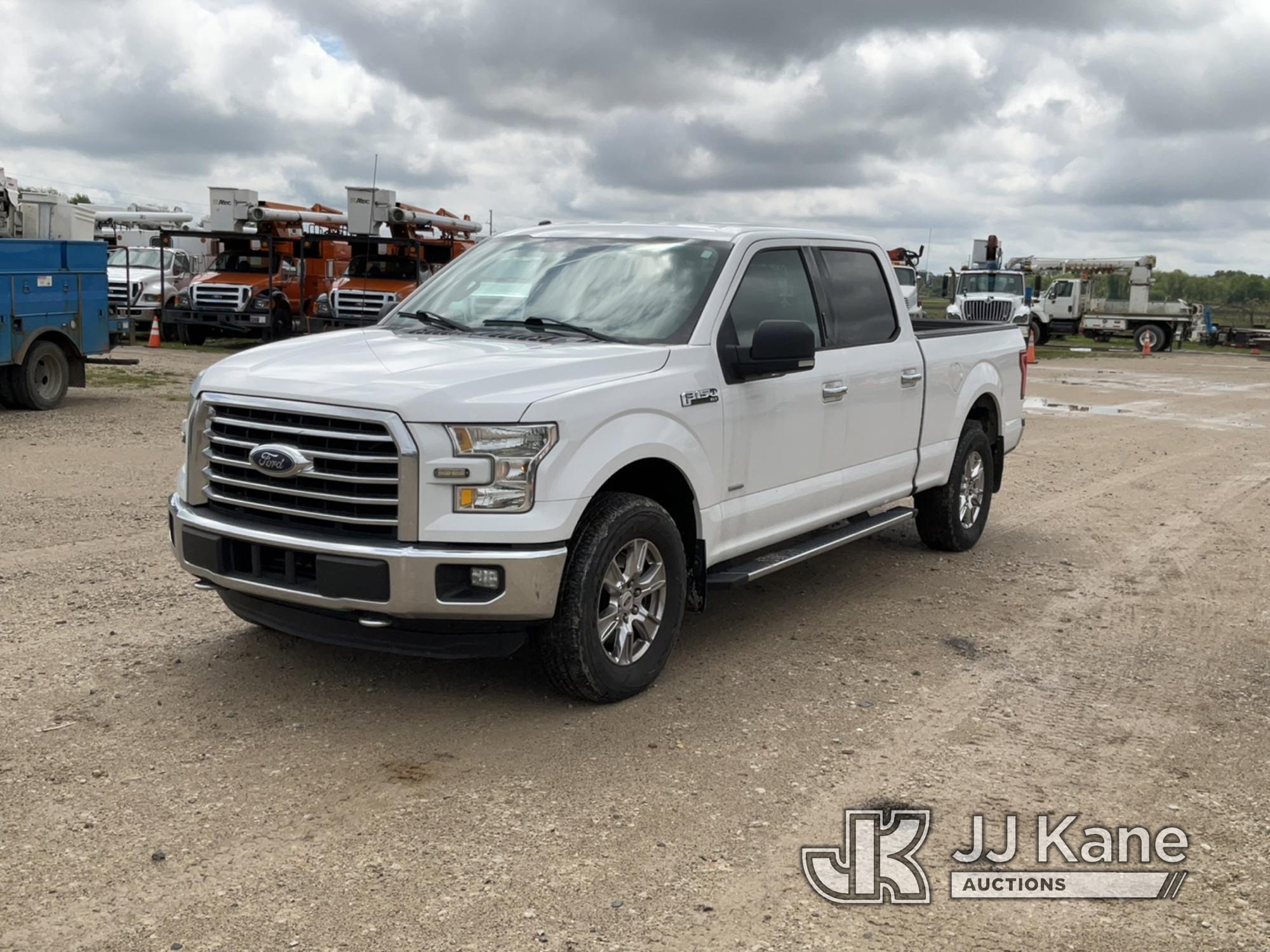 (Charlotte, MI) 2015 Ford F150 4x4 Crew-Cab Pickup Truck Runs, Moves