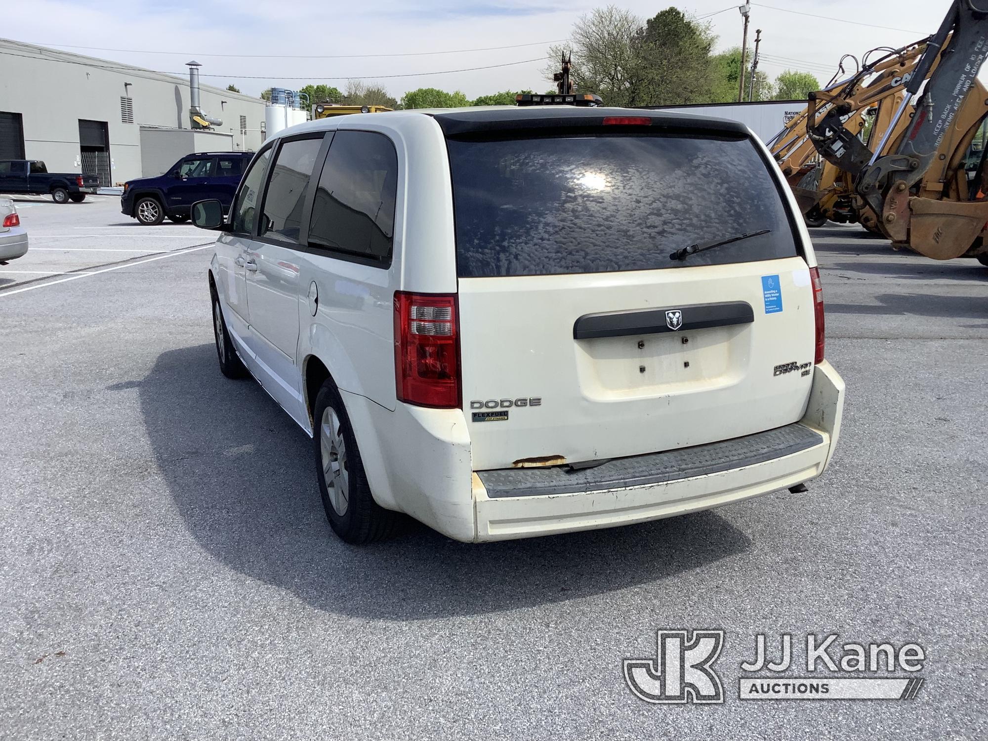 (Chester Springs, PA) 2009 Dodge Grand Caravan SE Mini Passenger Van Runs & Moves, Airbag Light On,