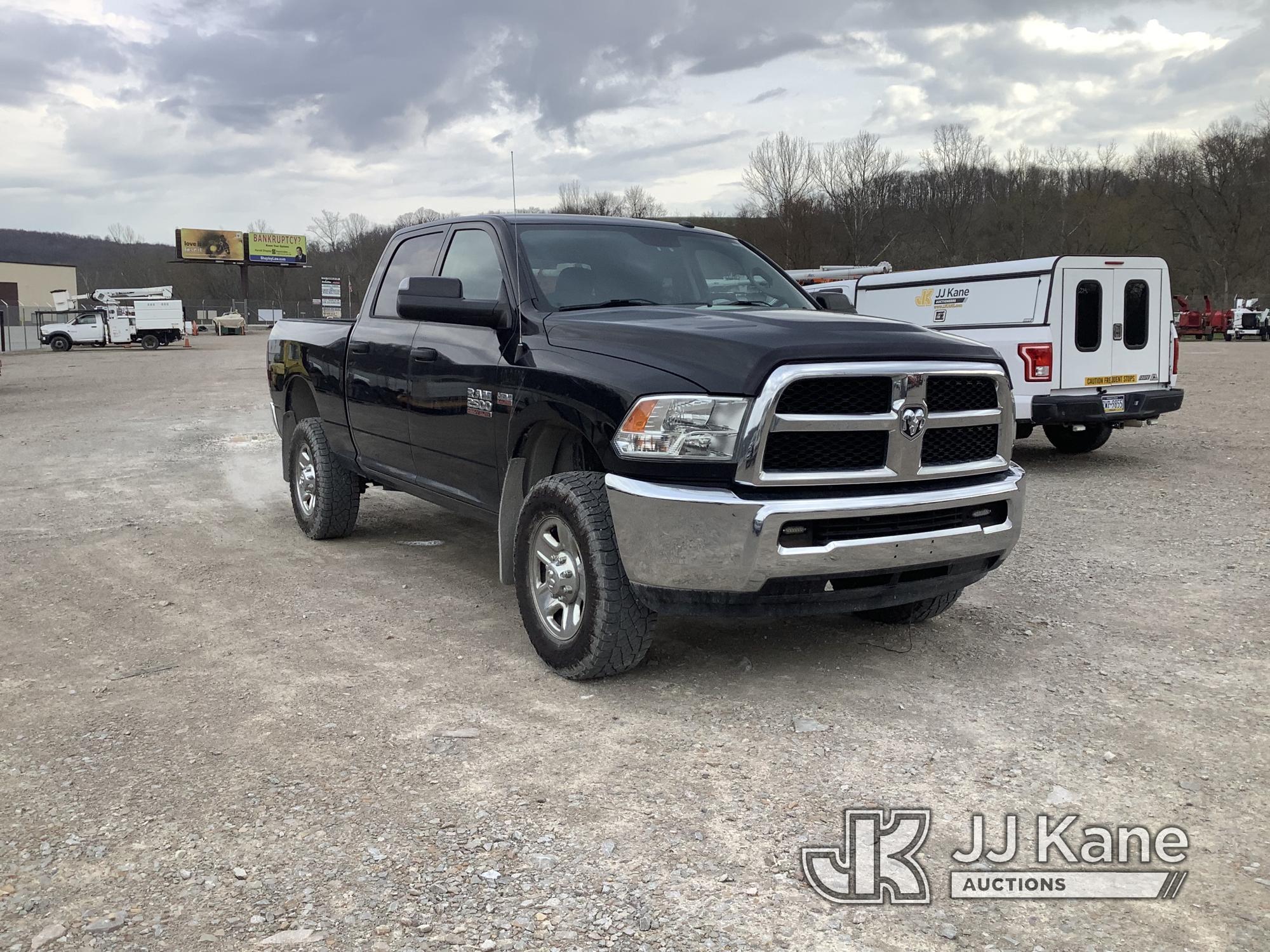 (Smock, PA) 2017 Dodge 2500 4x4 Crew-Cab Pickup Truck Runs & Moves, TPS Light On, Rust & Paint Damag