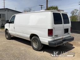 (Charlotte, MI) 2013 Ford E250 Cargo Van Runs, Moves, Rust, Body Damage, Engine Light, Engine Noise,