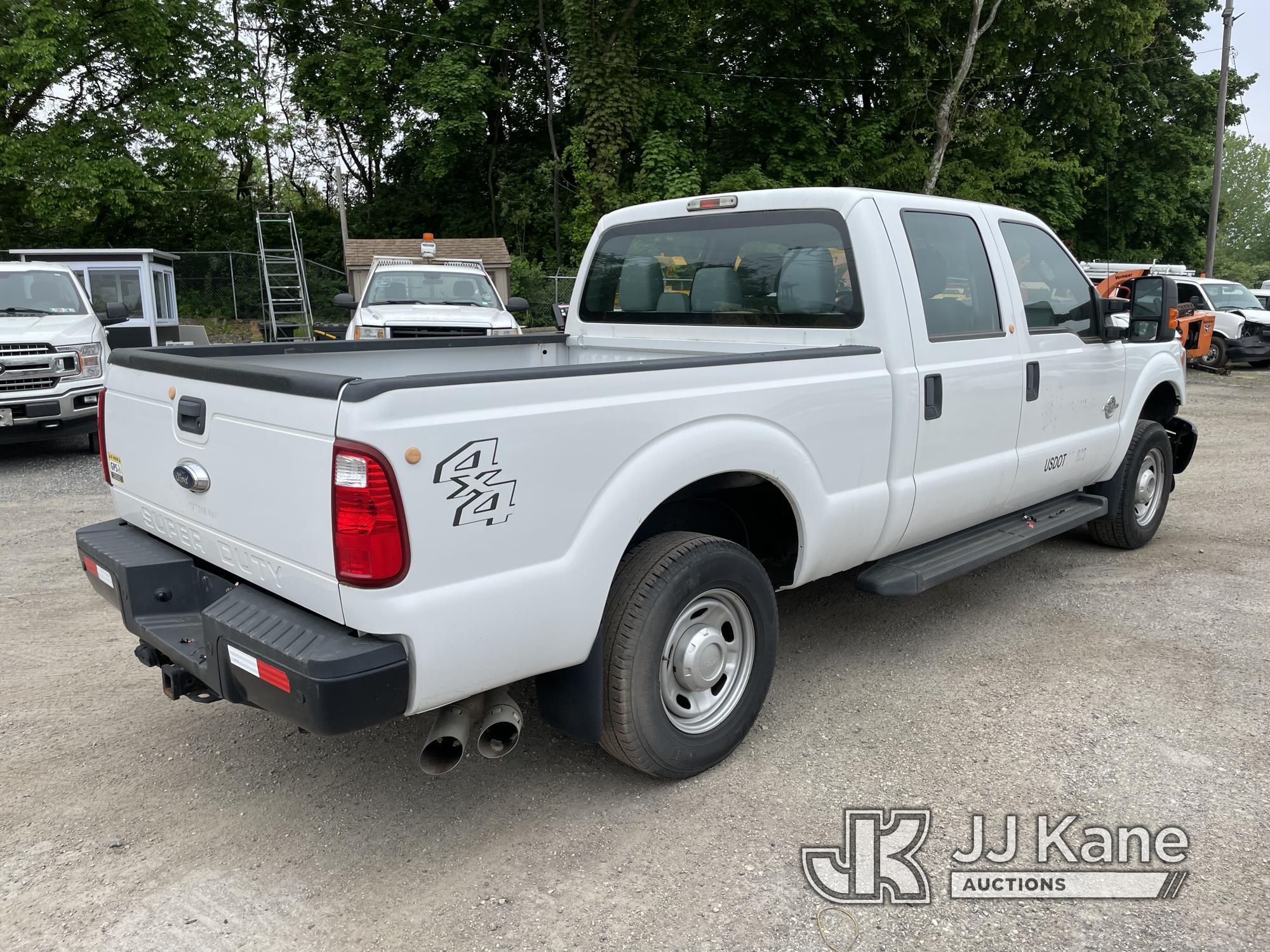 (Plymouth Meeting, PA) 2016 Ford F250 4x4 Crew-Cab Pickup Truck Runs & Moves, Front End Damage, Body