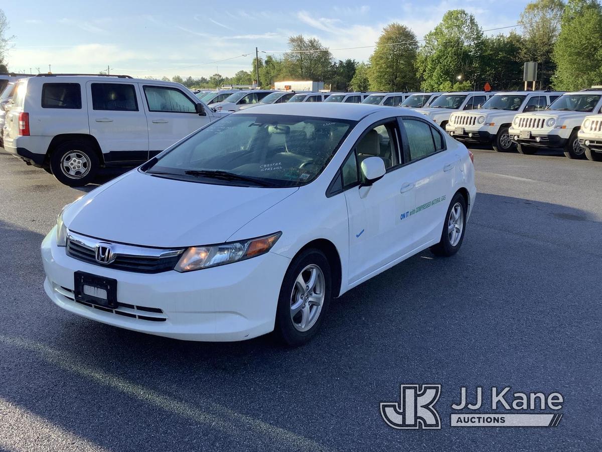 (Chester Springs, PA) 2012 Honda Civic 4-Door Sedan CNG Only) (Runs & Moves, Body & Rust Damage, Mus