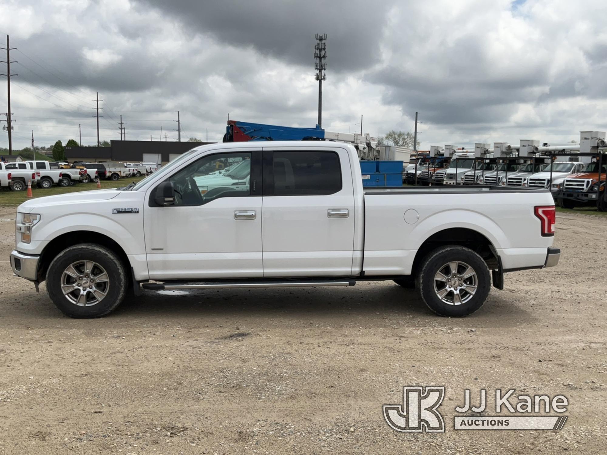 (Charlotte, MI) 2015 Ford F150 4x4 Crew-Cab Pickup Truck Runs, Moves