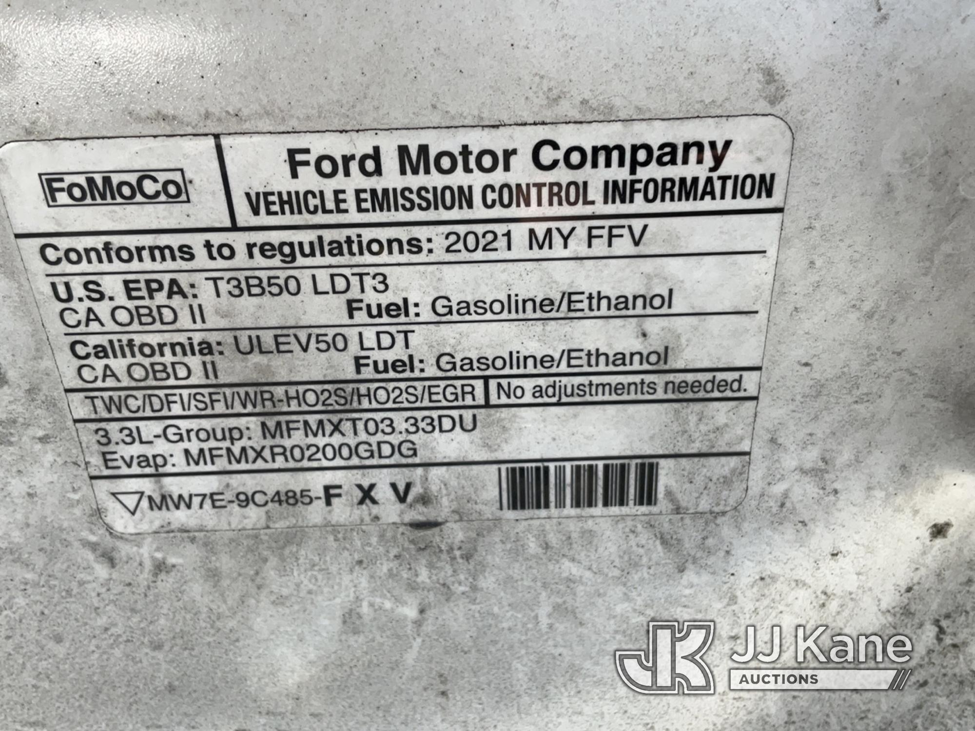 (Kings Park, NY) 2021 Ford F150 4x4 Crew-Cab Pickup Truck Runs & Moves, Body Damage, Check Engine Li