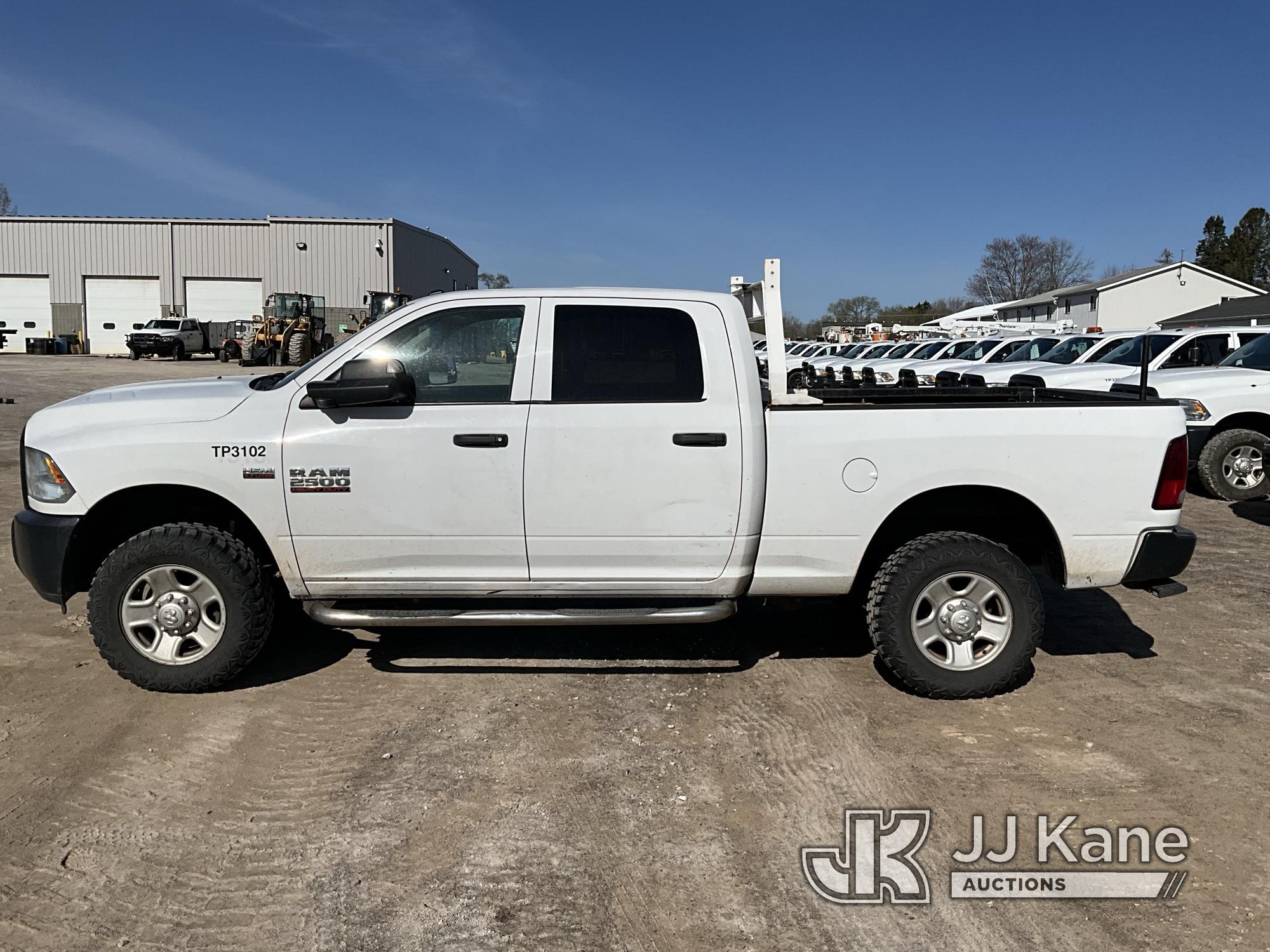 (Rosebush, MI) 2016 RAM 2500 4x4 Pickup Truck Runs & Moves) (Will Not Run Long, Red tag Water Pump O