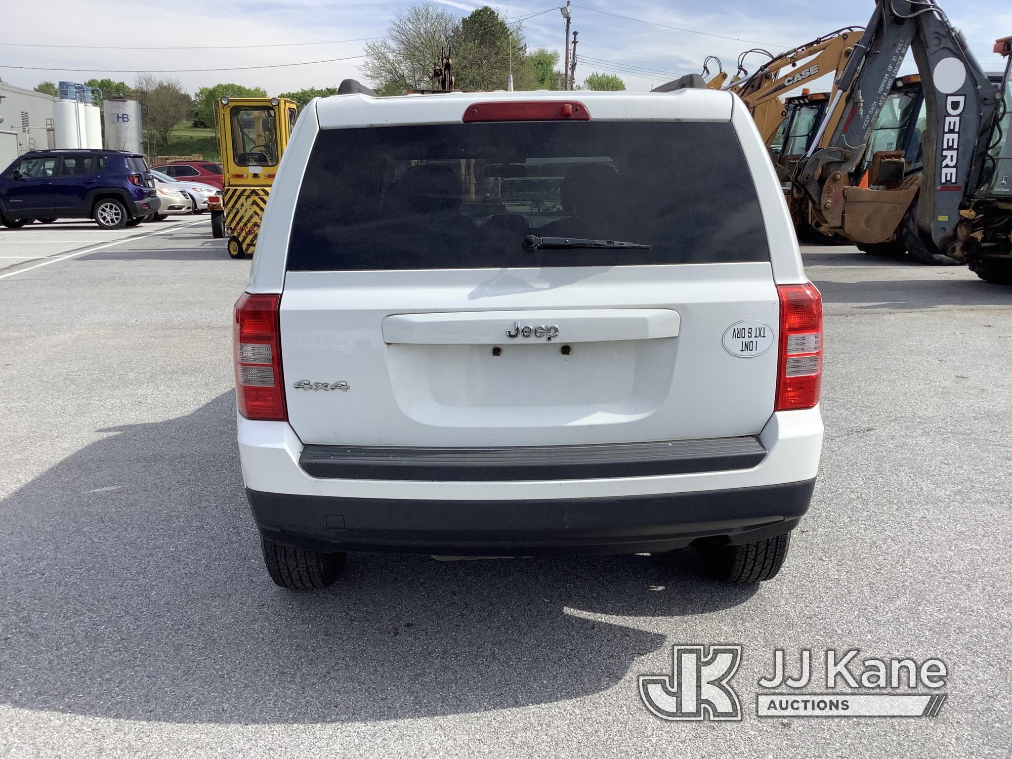 (Chester Springs, PA) 2012 Jeep Patriot 4x4 4-Door Sport Utility Vehicle Runs & Moves, Engine Light