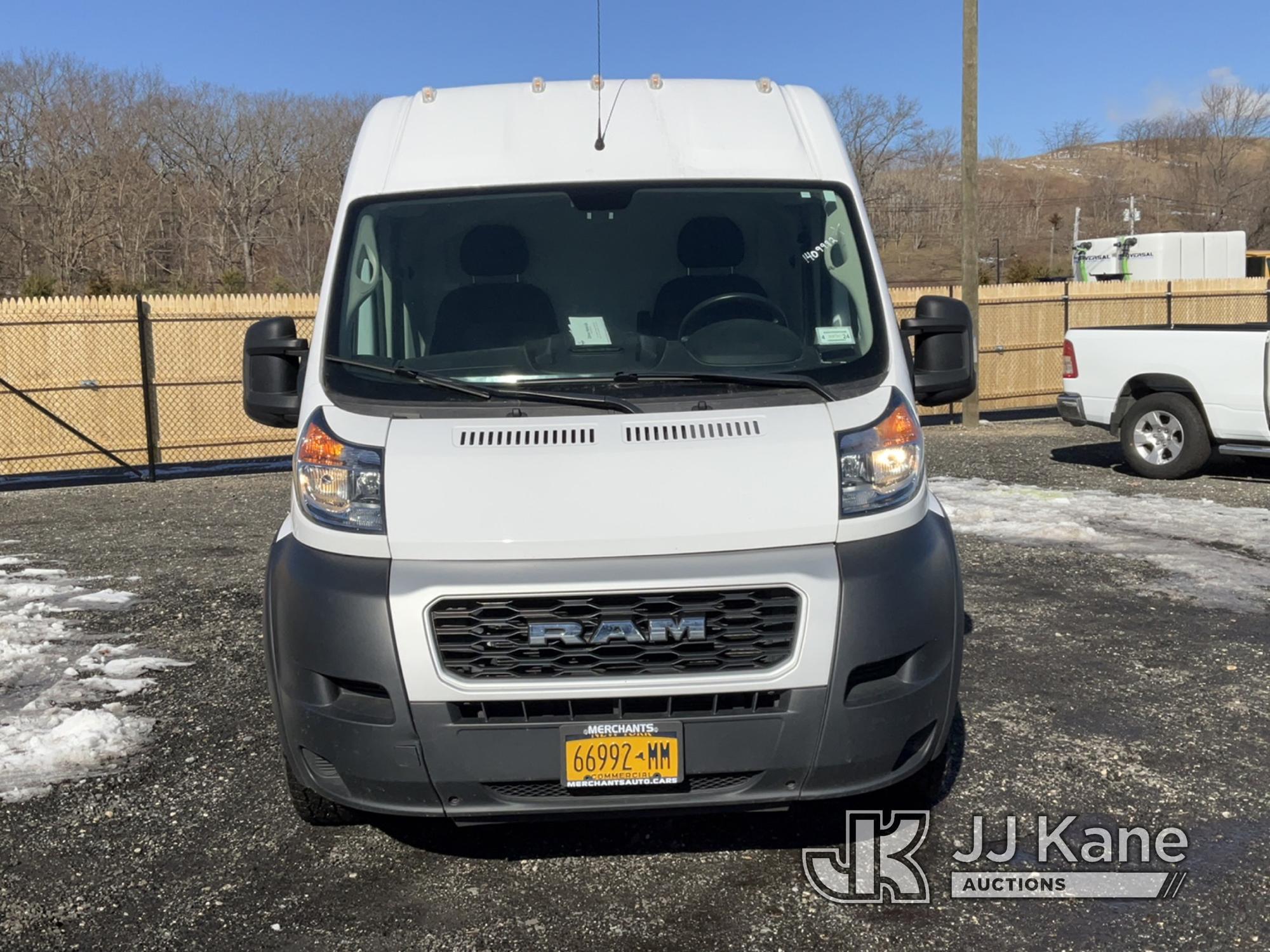 (Kings Park, NY) 2020 RAM Promaster 2500 High-Top Cargo Van Runs & Moves, Minor Body Damage) (Inspec