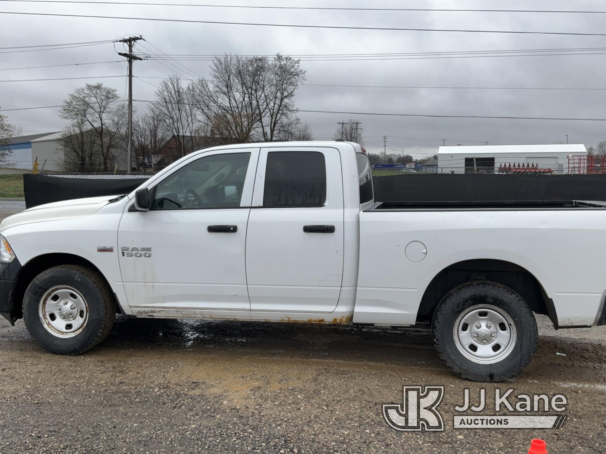 (Charlotte, MI) 2015 DODGE RAM 1500 4x4 Quad-Cab Pickup Truck Runs, Moves, Engine Light