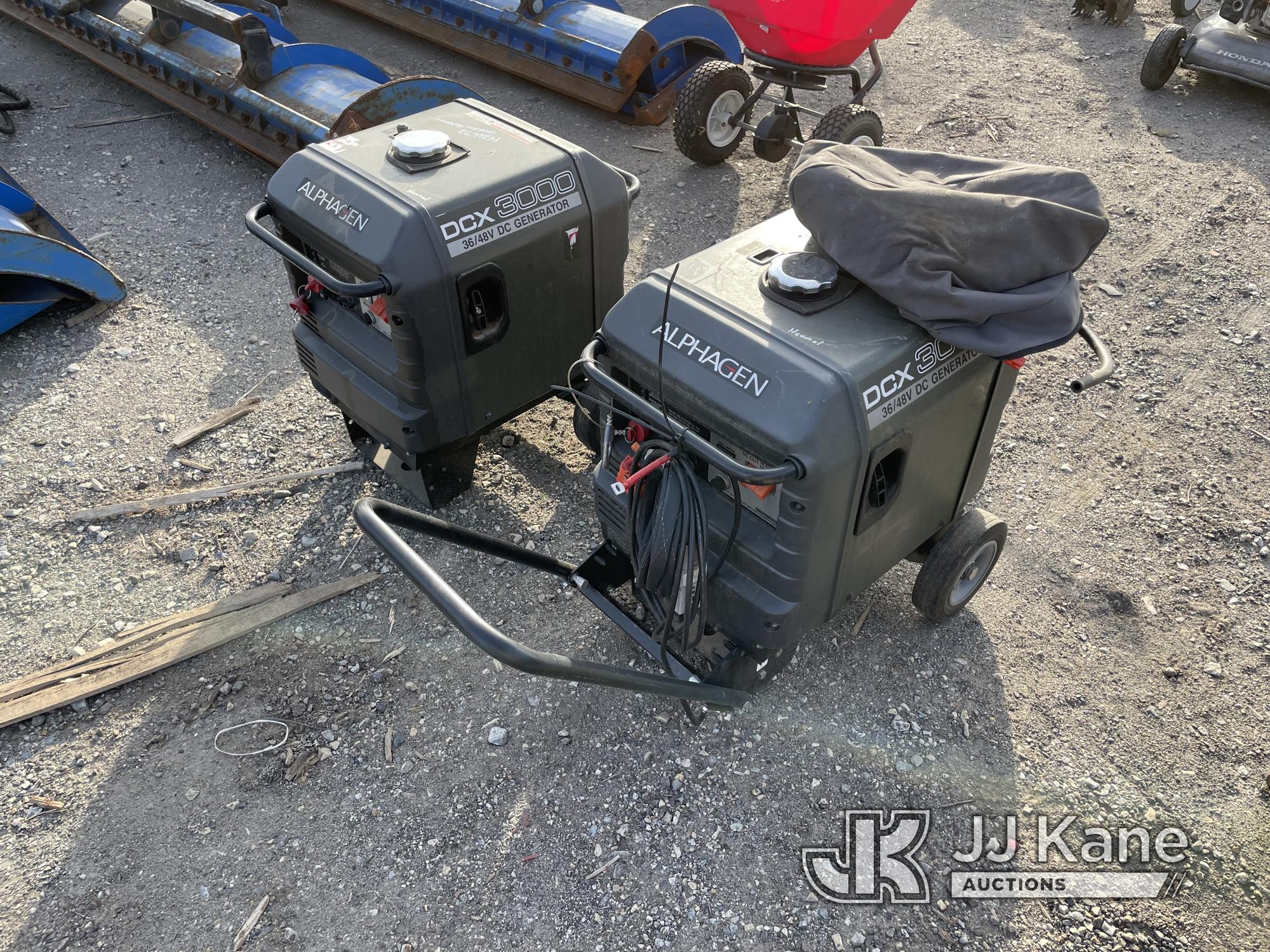(Plymouth Meeting, PA) (2) Alphagen Generators (Condition Unknown) NOTE: This unit is being sold AS