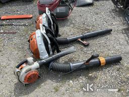 (Plymouth Meeting, PA) (2) Stihl Back pack blowers & (1) Stihl Hand Held Blower Condition Unknown