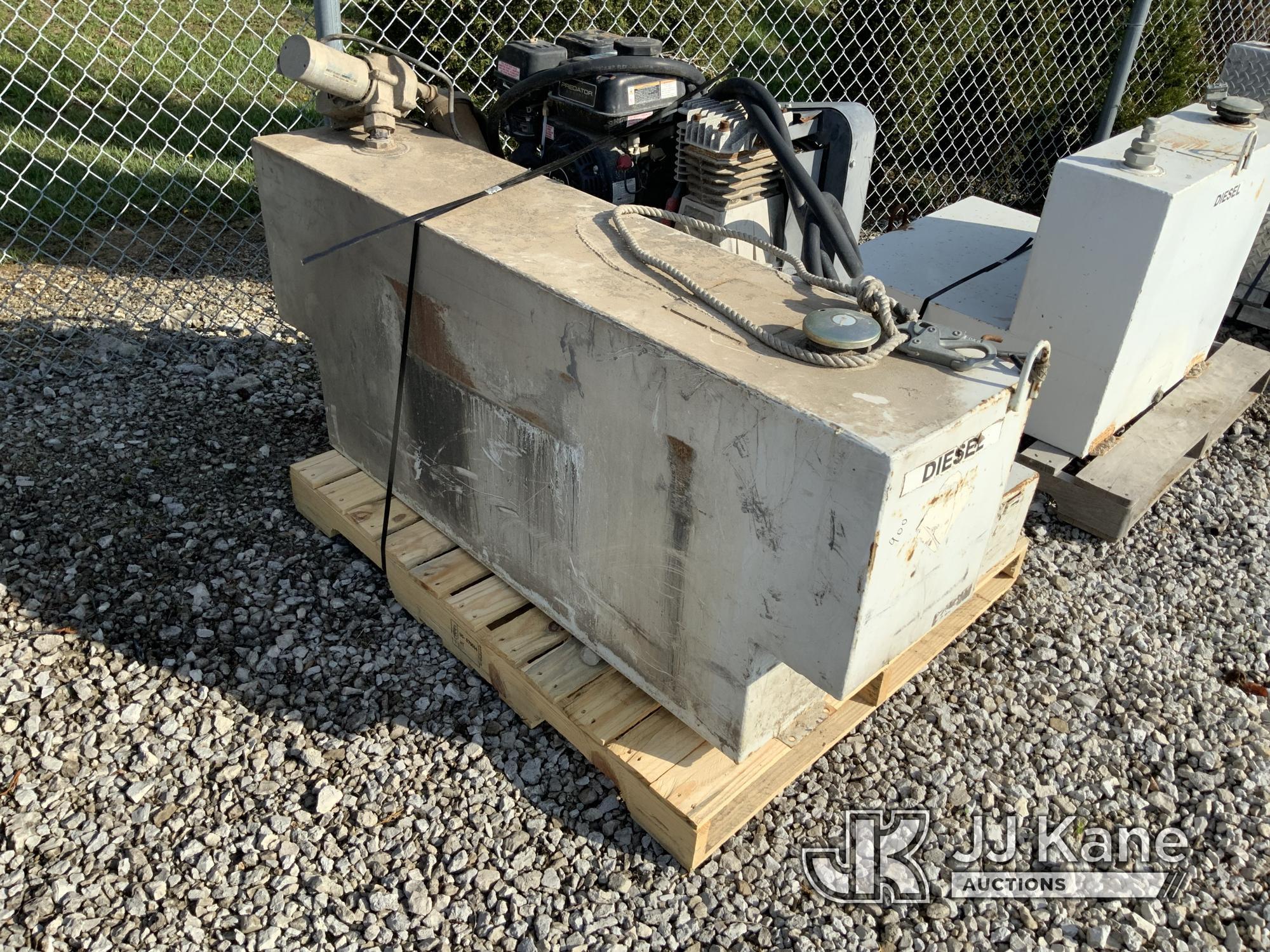 (Fort Wayne, IN) (7) Fuel Tanks & (1) Air Compressor (Used Used, Condition Unknown