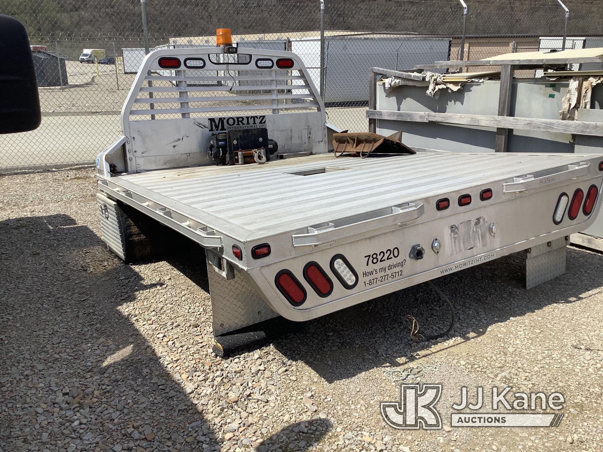 (Smock, PA) Moritz TBA86-94 Aluminum Flat Bed Condition Unknown, Winch Operates