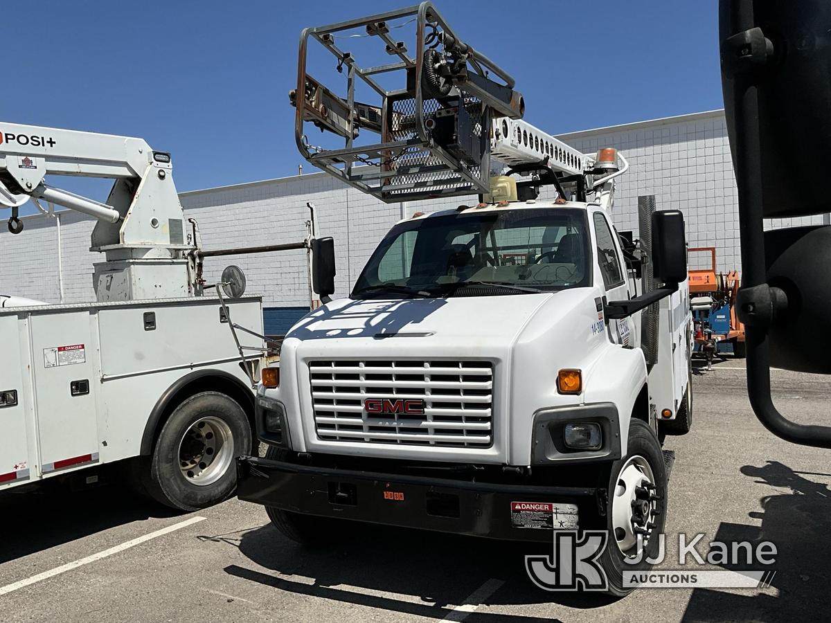 (Detroit, MI) Altec AT40-C, Telescopic Non-Insulated Cable Placing Bucket Truck rear mounted on 2006