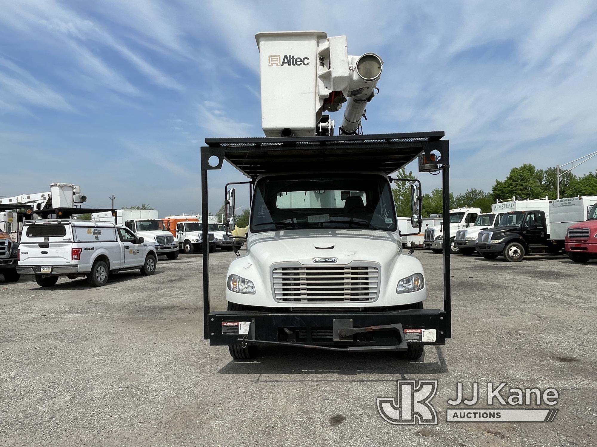 (Plymouth Meeting, PA) Altec LRV-56, Over-Center Bucket Truck mounted behind cab on 2012 Freightline