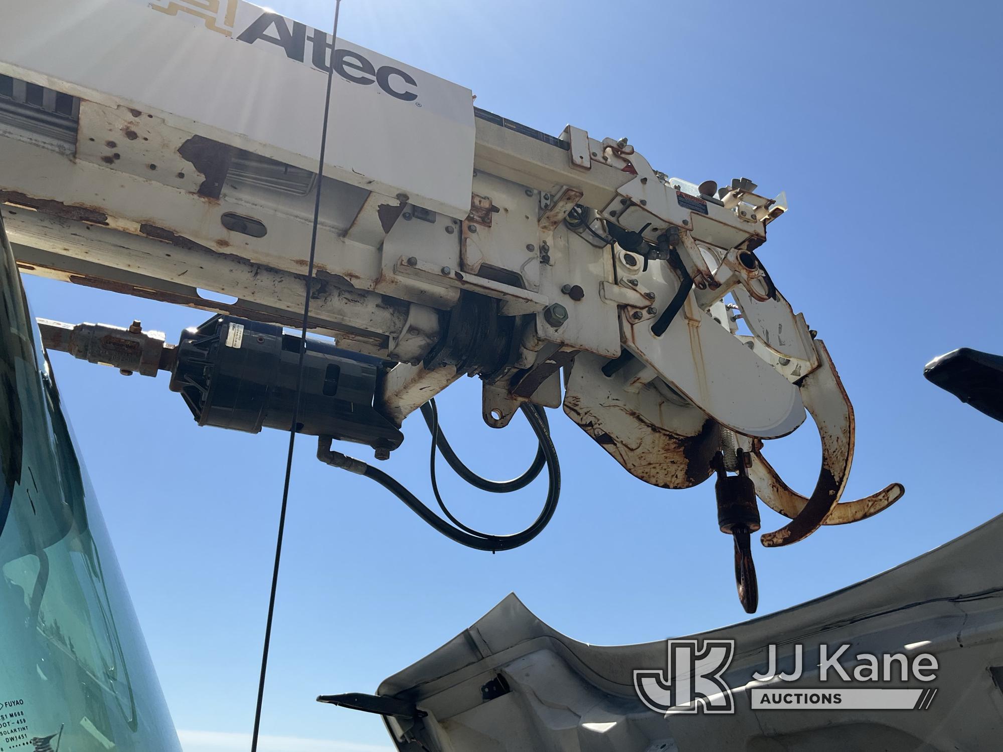 (Shrewsbury, MA) Altec DM47B-TR, Digger Derrick rear mounted on 2019 International Durastar 4300 Fla