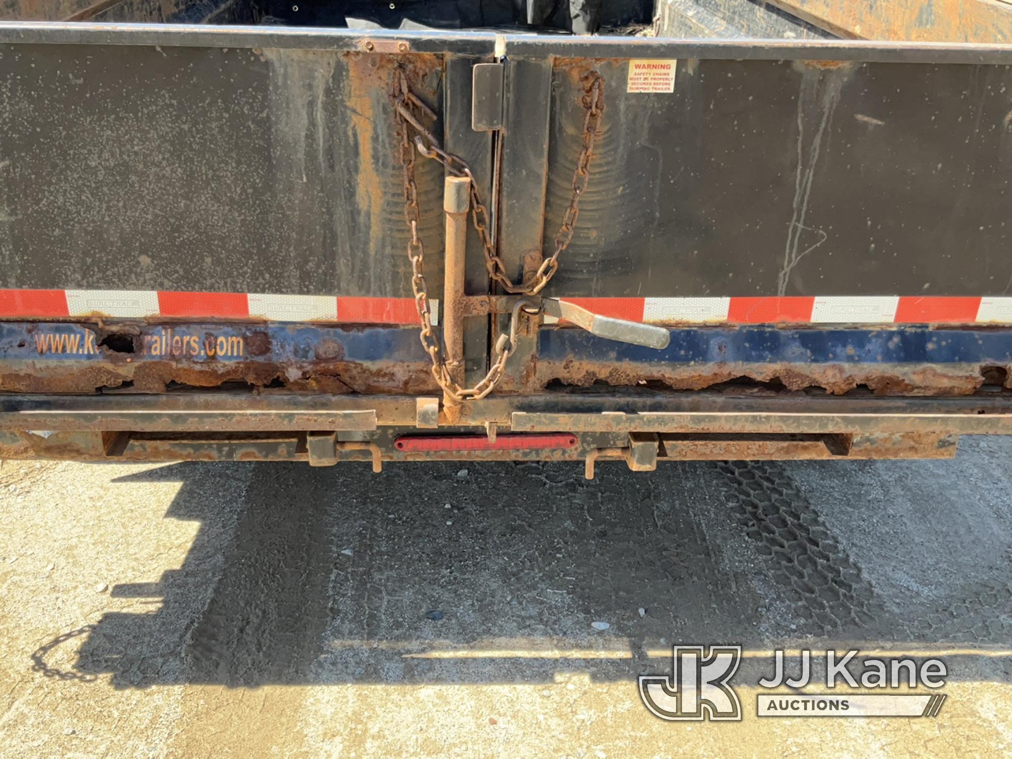 (Charlotte, MI) 2016 Sure-Trac T/A Dump Trailer Dump Operates, Rust Holes in Frame, Dump Cylinder We