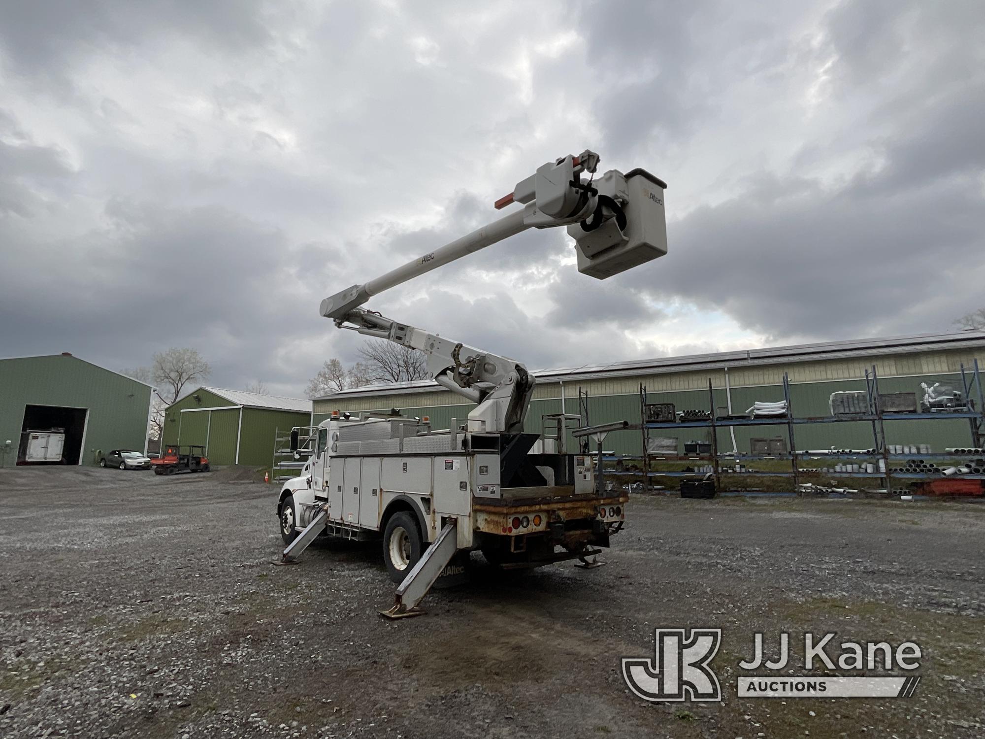 (Victor, NY) Altec AM55-E, Over-Center Material Handling Bucket Truck rear mounted on 2019 Kenworth