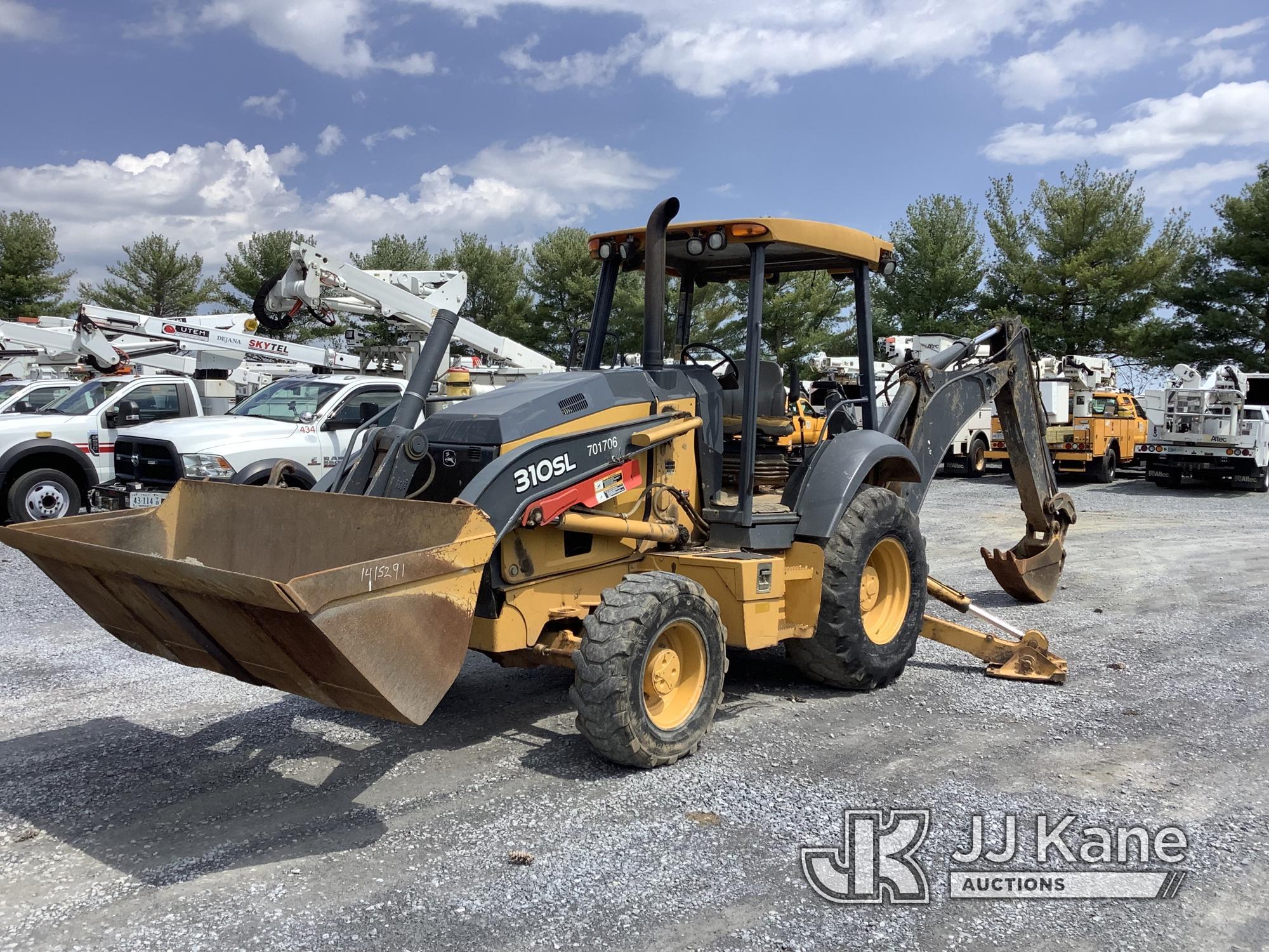 (Frederick, MD) 2016 John Deere 310 SL 4x4 Tractor Loader Backhoe Runs, Moves & Operates, Leaks Oil