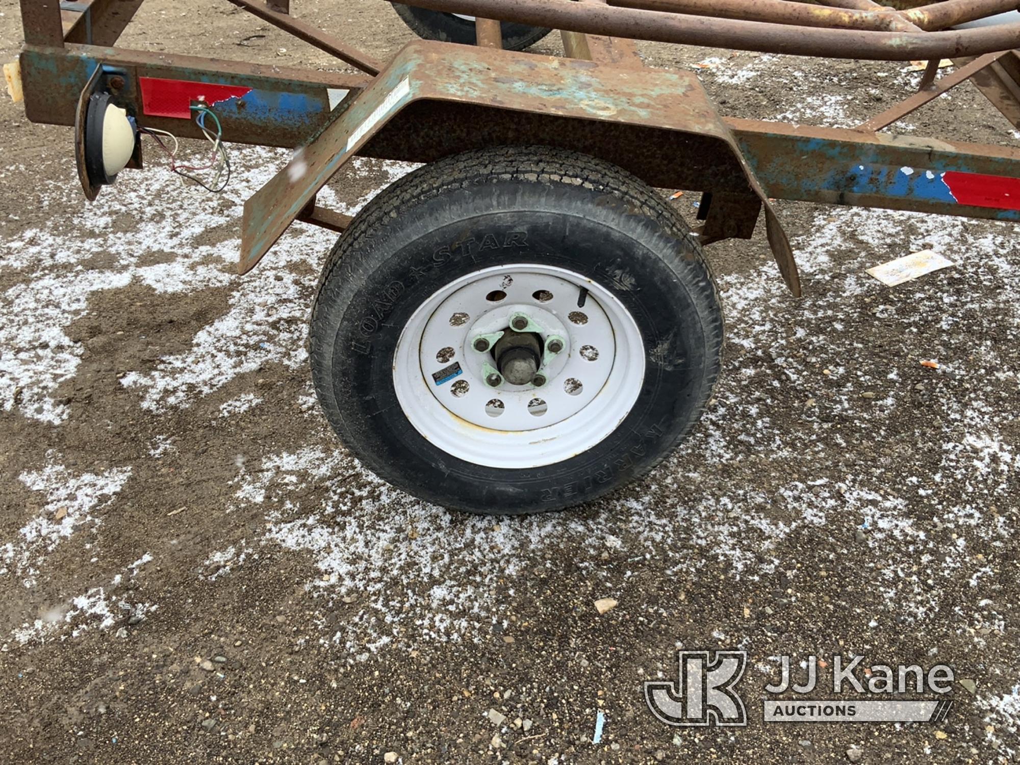 (Charlotte, MI) 1992 Assembled Coil Pipe Trailer Broken Tongue Jack