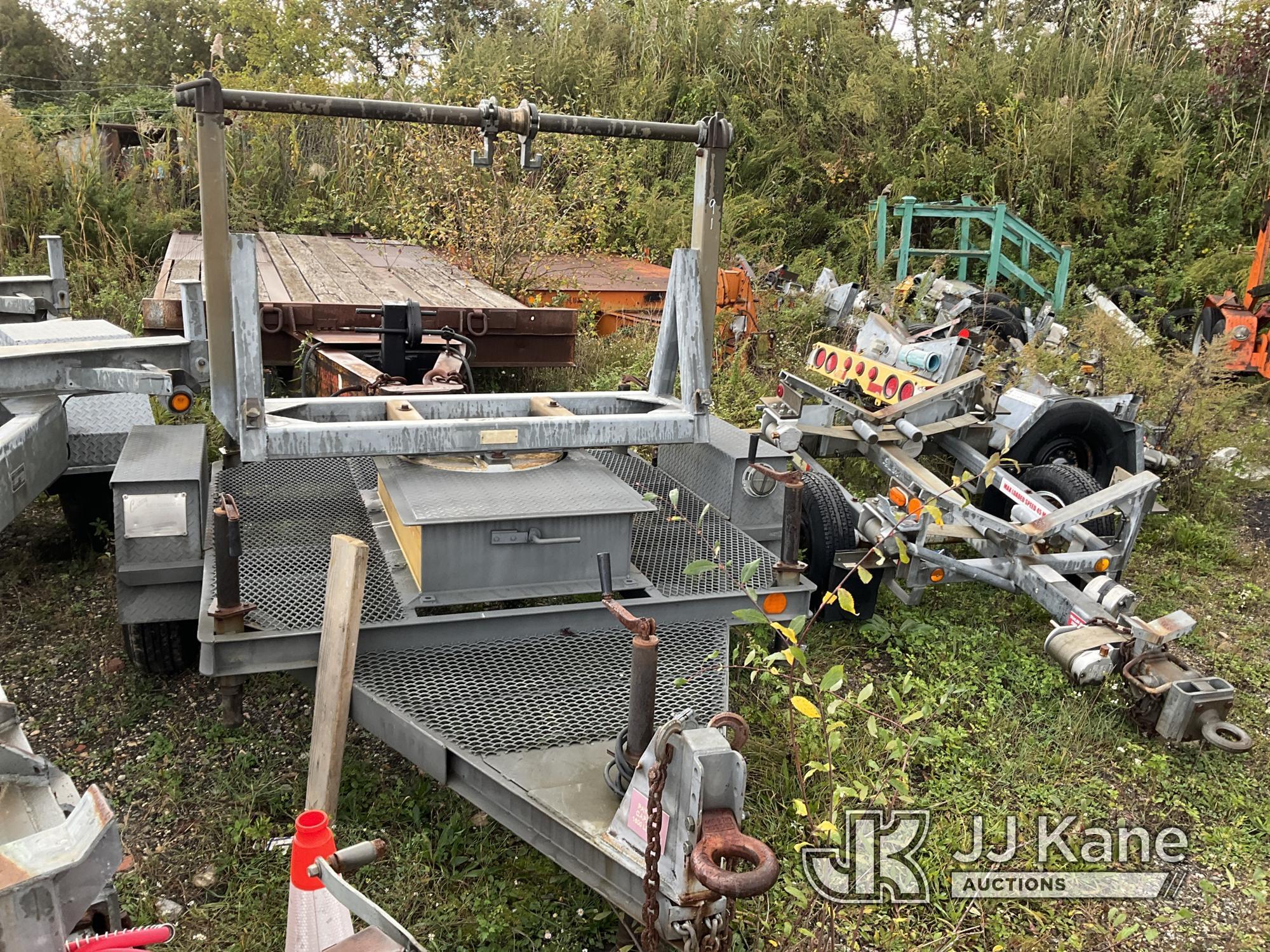 (Bellport, NY) 1997 Custom CCRT-6 Galvanized Rotating Reel Trailer No Title) (Note: Inspection & Rem