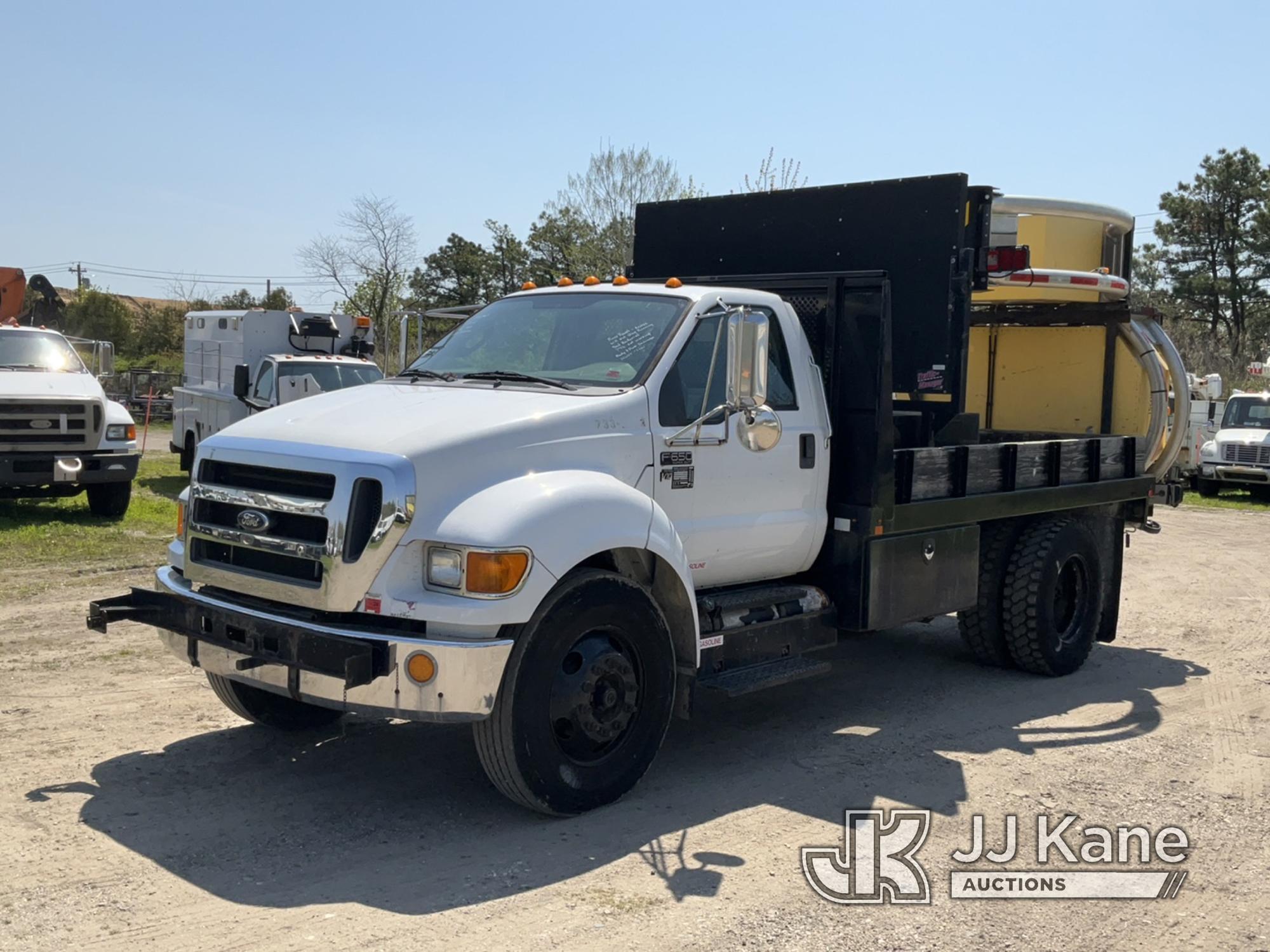 (Bellport, NY) 2012 Ford F750 Attenuator Truck Bad Engine, Runs & Moves, Will Not Stay Running, Bad