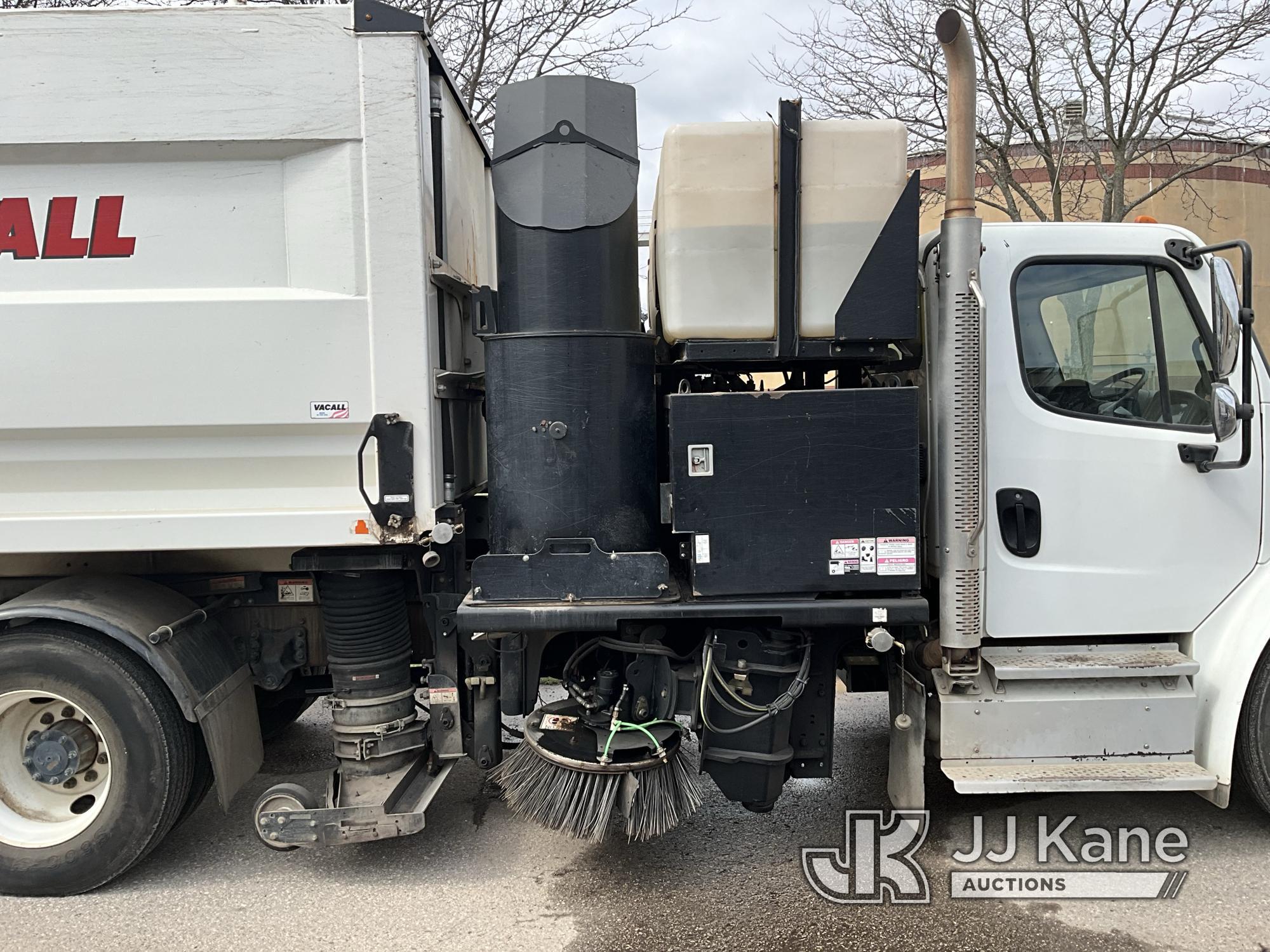 (Mount Pleasant, MI) Vacall AS-13 All sweep, rear mounted on 2013 Freightliner M2 106 Sweeper Runs,