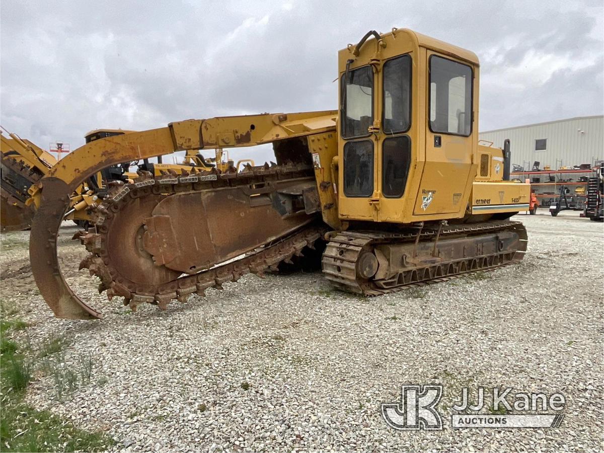 (Fishers, IN) 1997 Vermeer Corporation T655 Trencher Runs, Moves & Operates) (Jump To Start