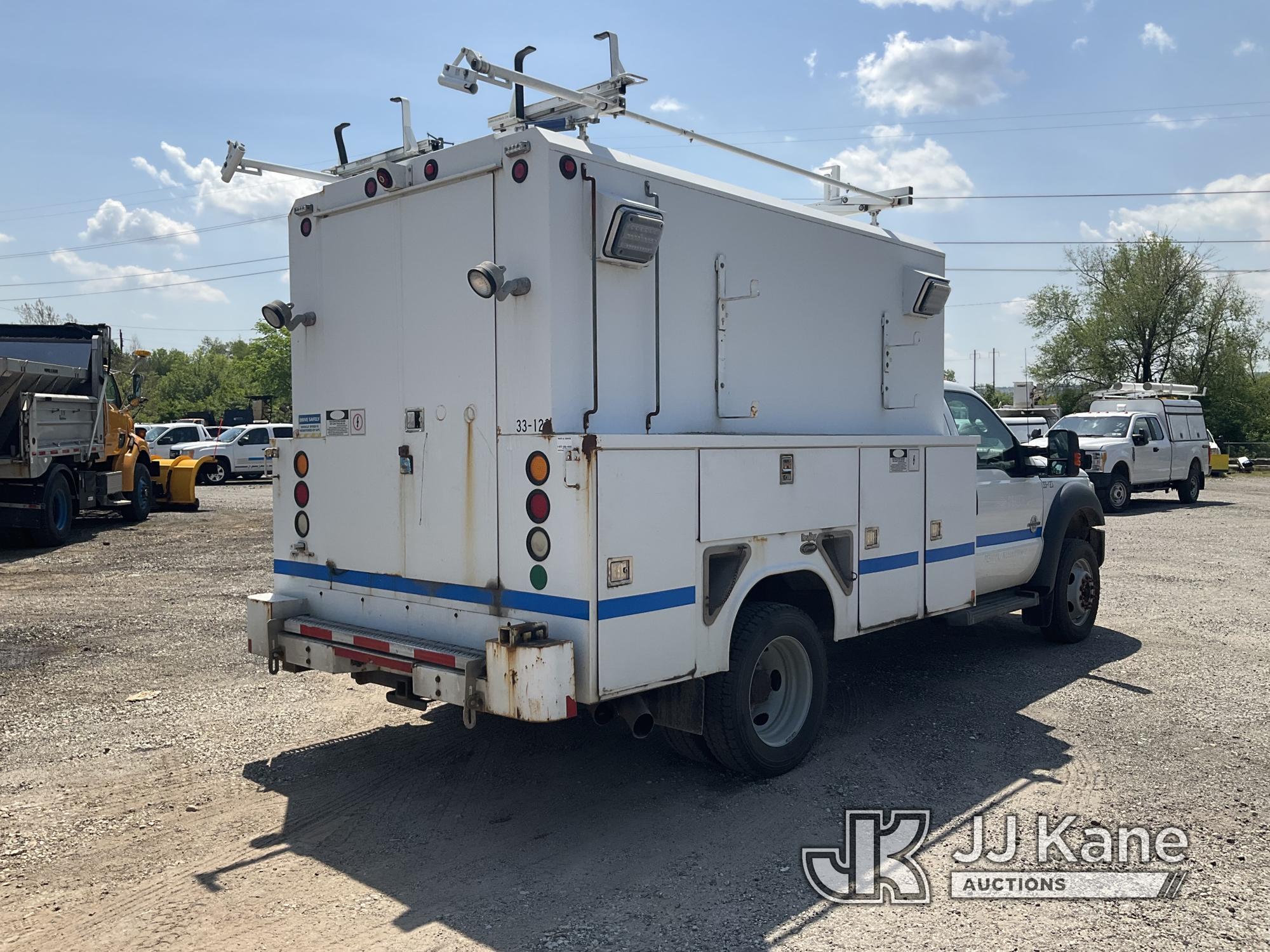 (Plymouth Meeting, PA) 2012 Ford F450 Enclosed Service Truck Runs & Moves, Body & Rust Damage