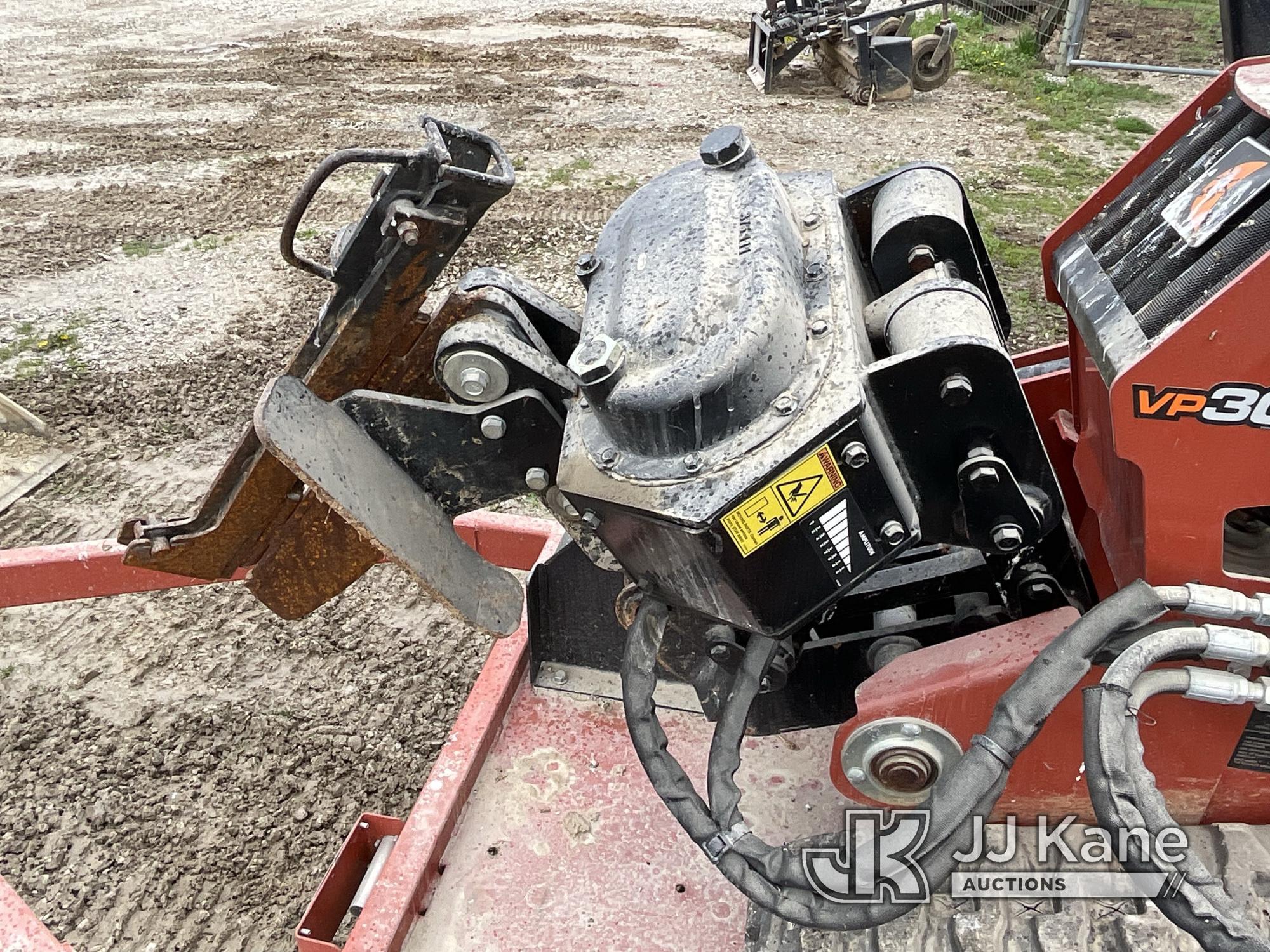 (Orleans, IN) 2017 Ditch Witch VP30 Walk Behind Vibratory Cable Plow No Title) (Runs, Moves & Operat