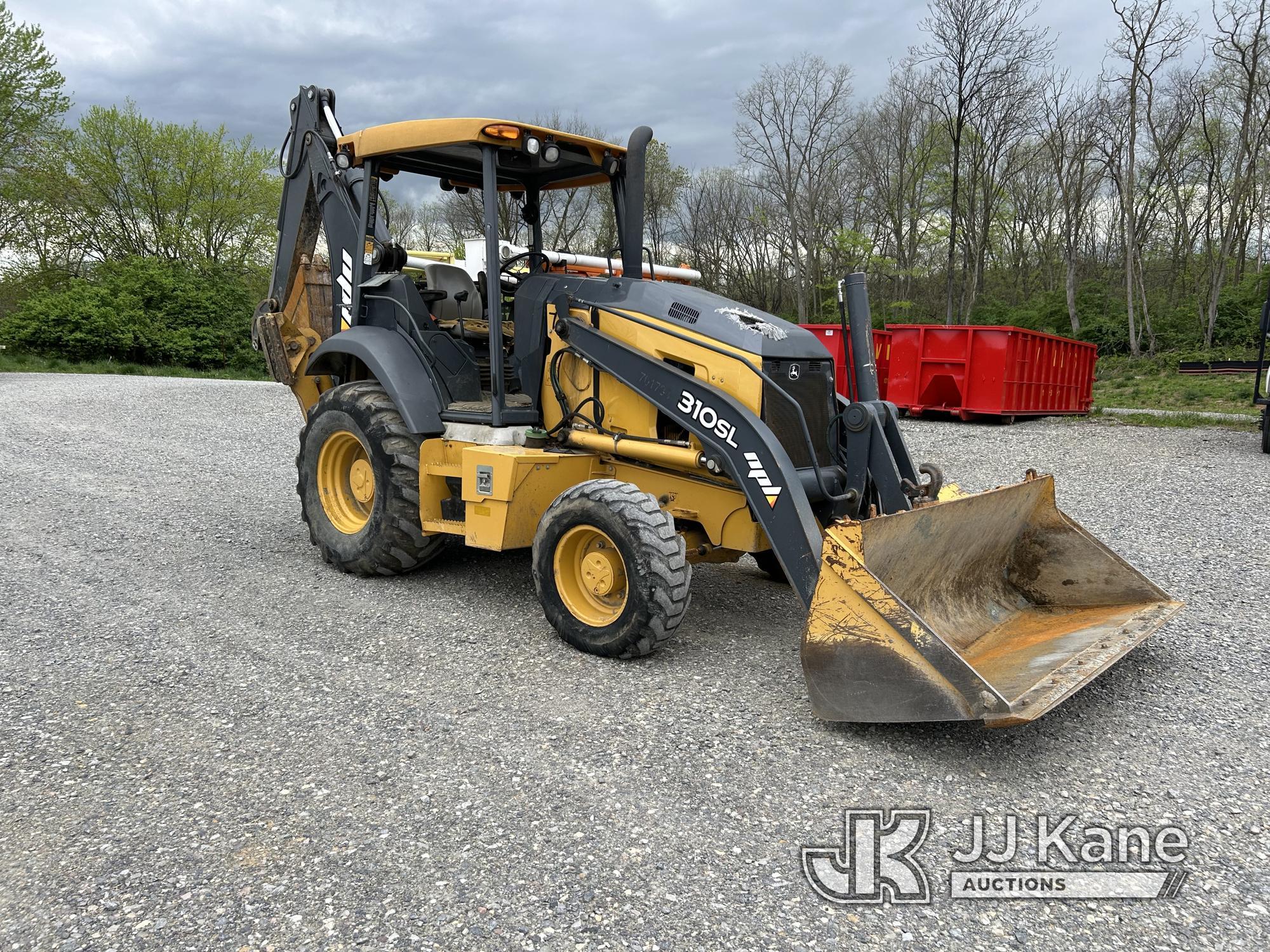 (Hagerstown, MD) 2016 John Deere 310SL Tractor Loader Backhoe Runs, Moves & Operates, Check Engine L