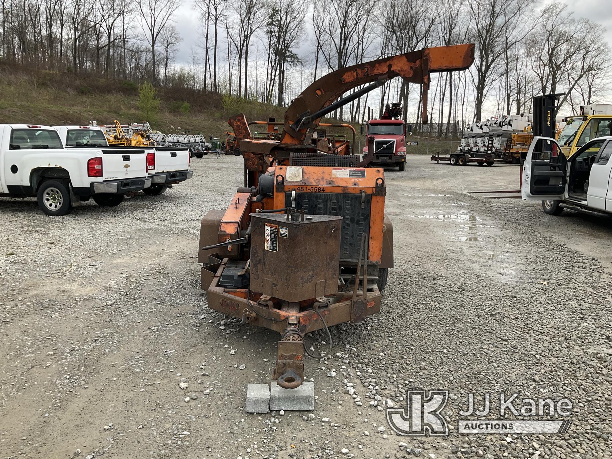 (Shrewsbury, MA) 2015 Altec DRM12 Chipper (12in Drum) Runs) (Operating Condition Unknown, Damaged To