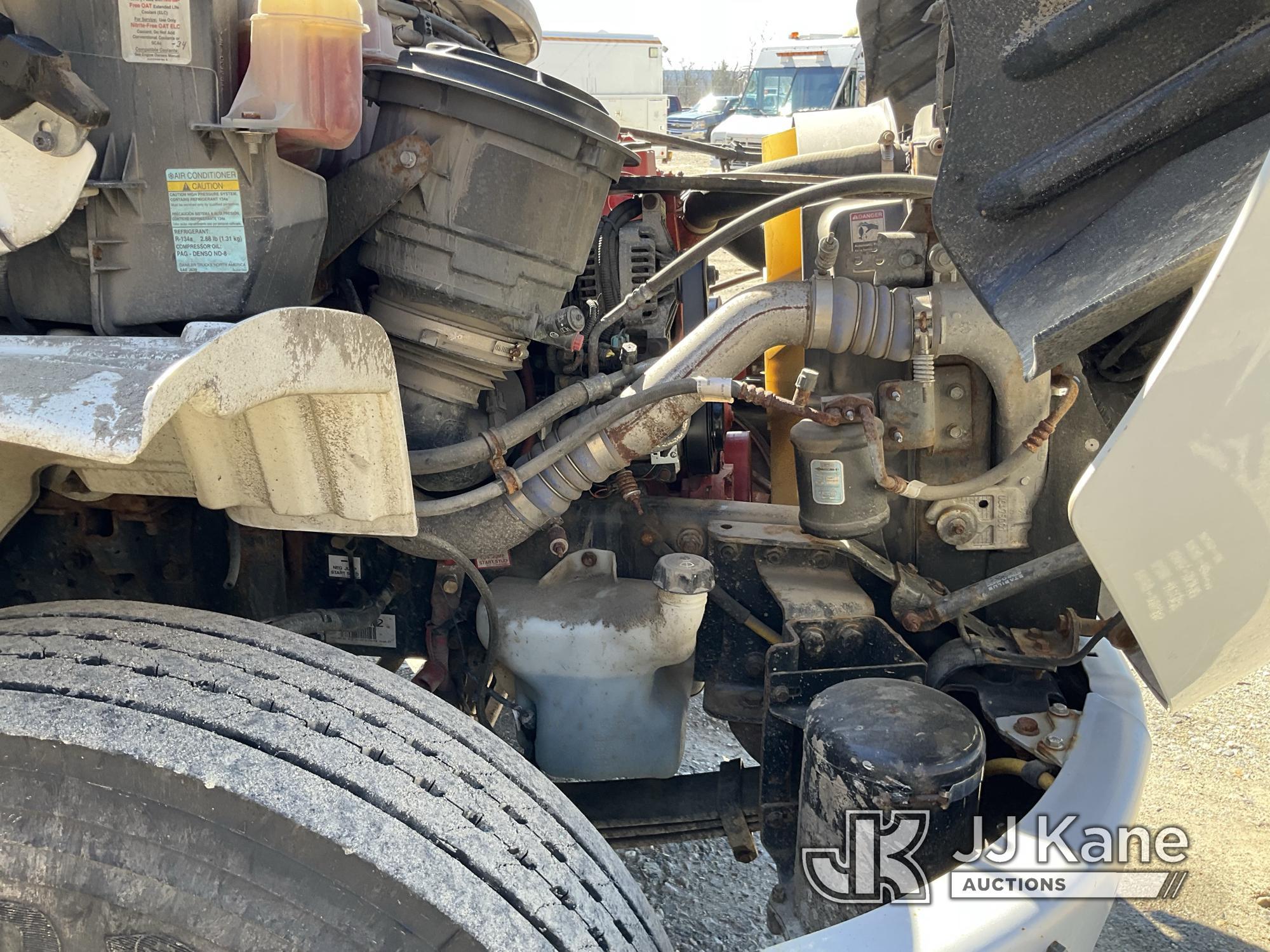 (Shrewsbury, MA) Altec DC47-TR, Digger Derrick rear mounted on 2017 Freightliner M2 106 Flatbed/Util