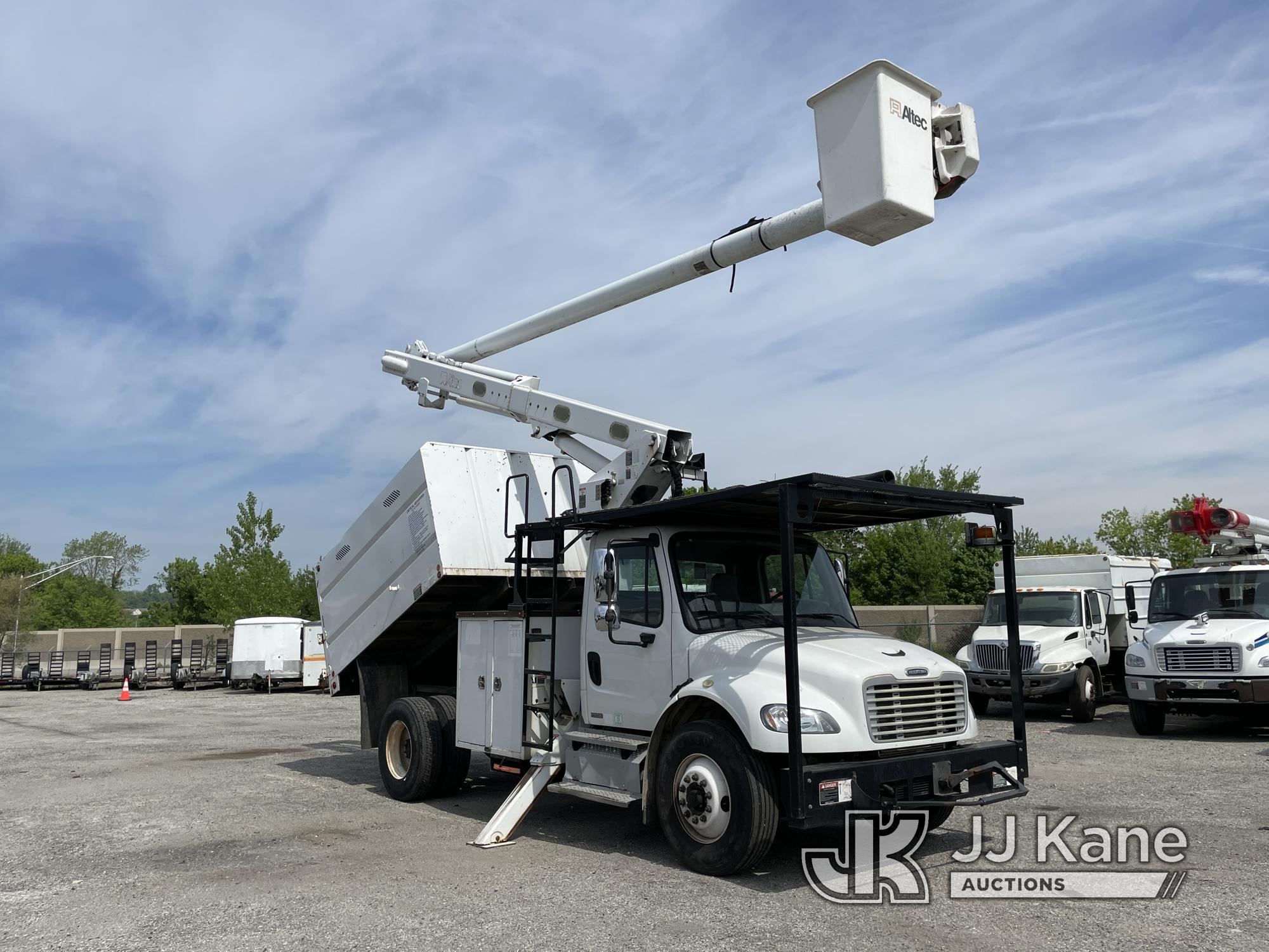 (Plymouth Meeting, PA) Altec LRV-56, Over-Center Bucket Truck mounted behind cab on 2012 Freightline