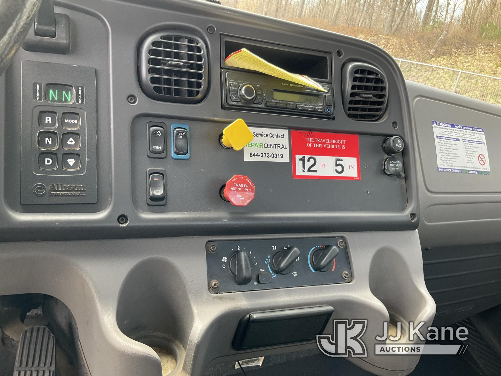 (Shrewsbury, MA) Altec AA55-MH, Material Handling Bucket Truck rear mounted on 2017 Freightliner M2-